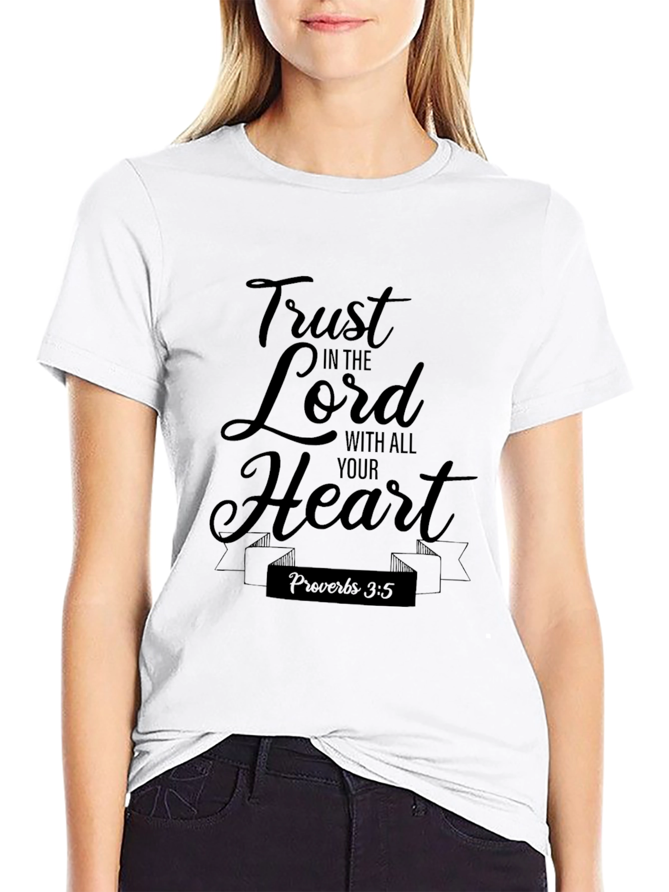 Trust In The Lord Black T-Shirt