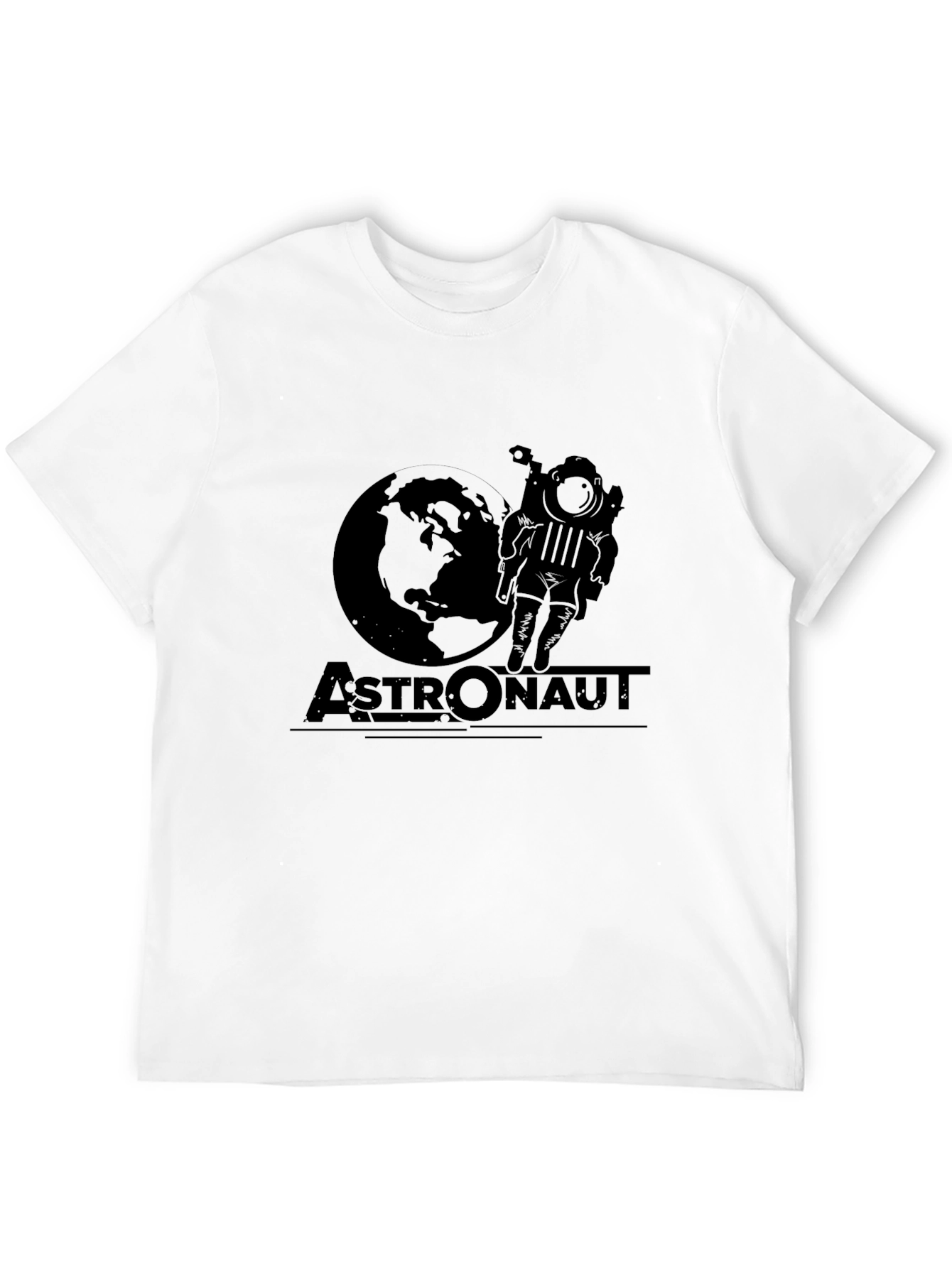 Astronaut Graphic T-Shirt - Black