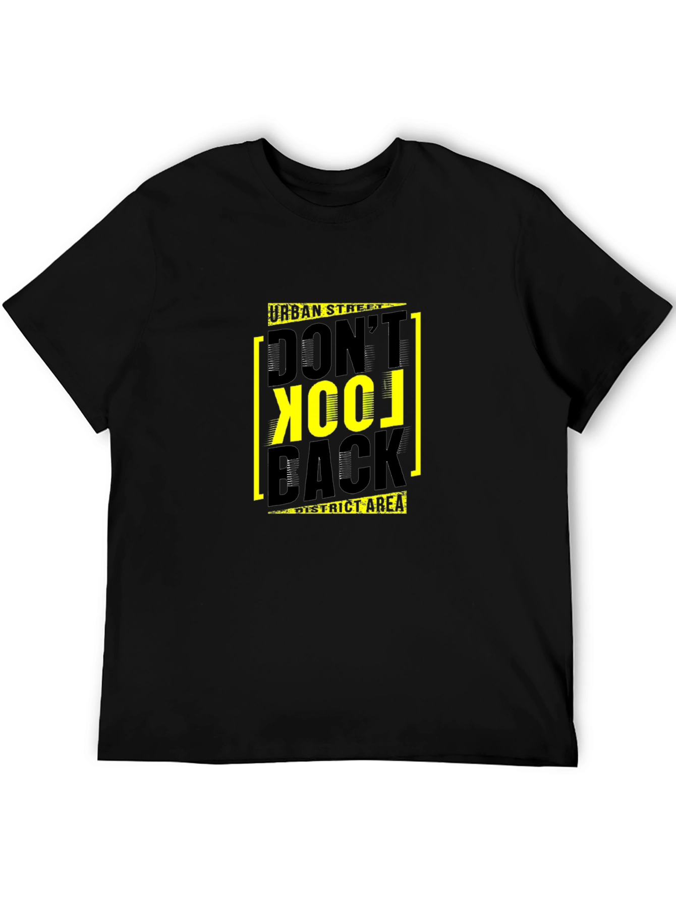 Urban Street Dont Look Back Black T-Shirt