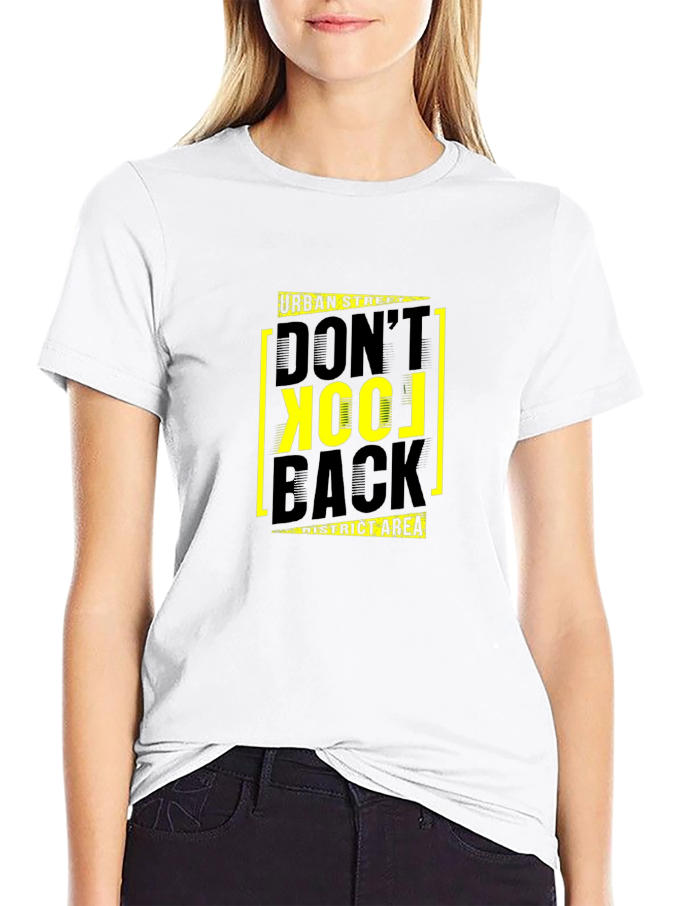 Urban Street Dont Look Back Black T-Shirt