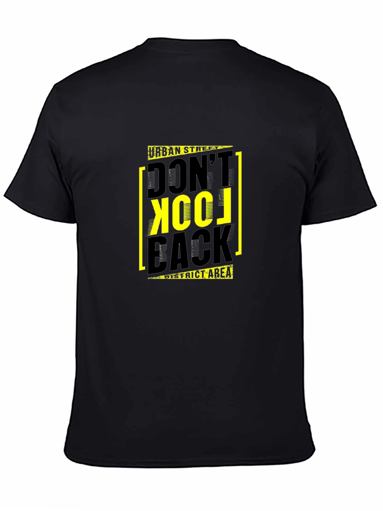 Urban Street Dont Look Back Black T-Shirt