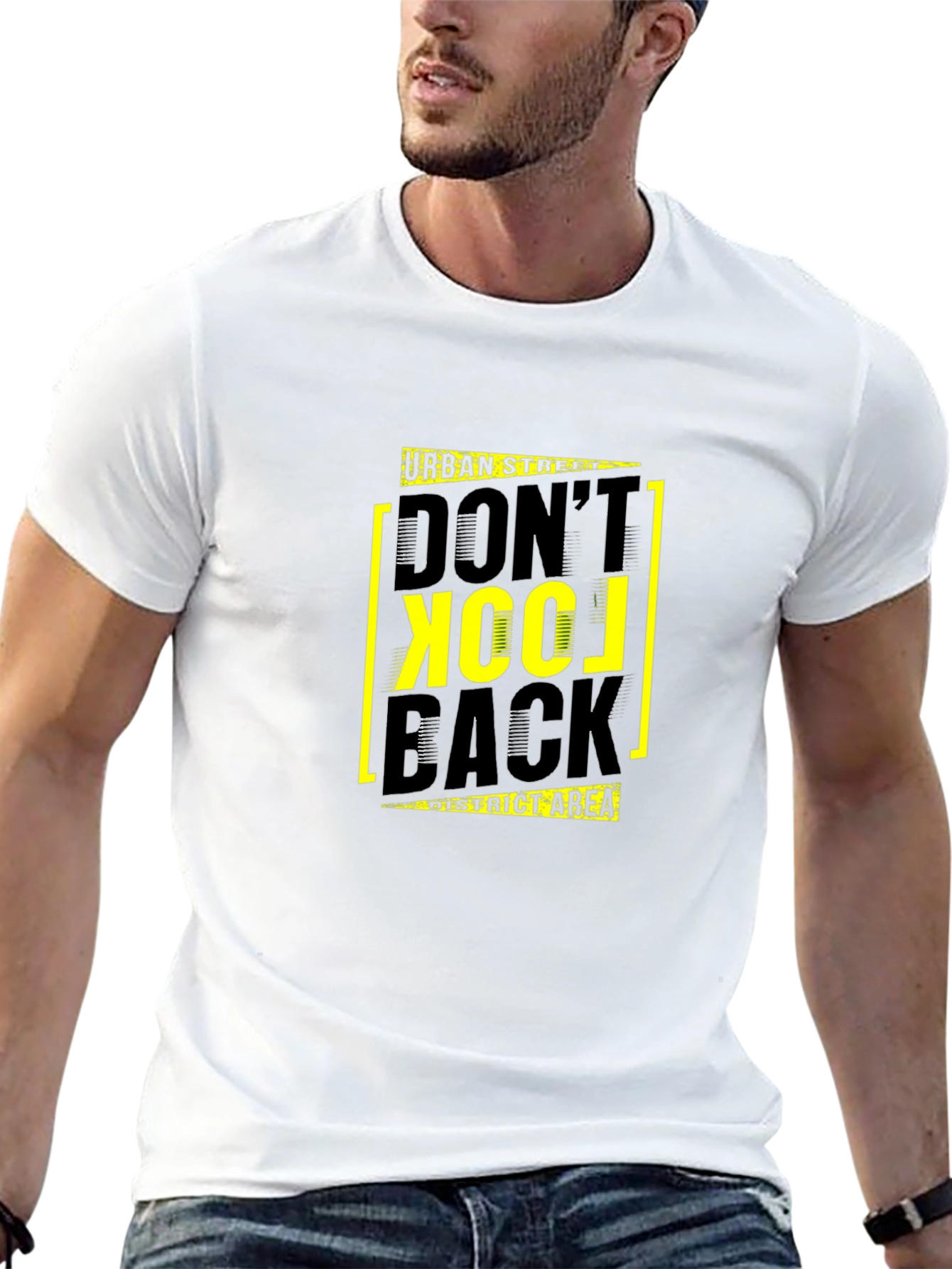 Urban Street Dont Look Back Black T-Shirt