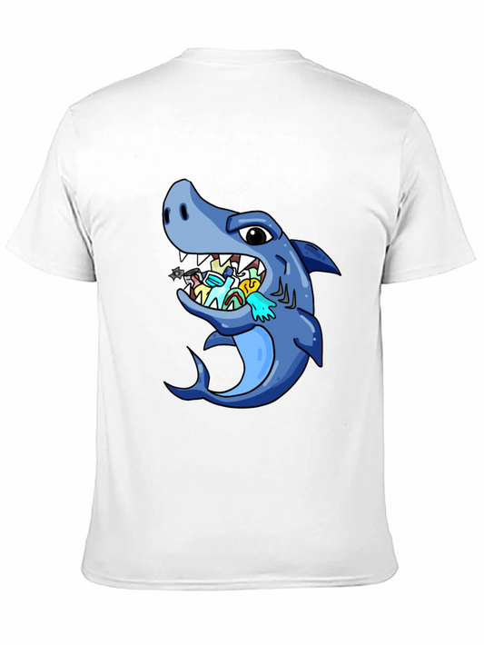 Shark Eating Masks Funny T-Shirt
