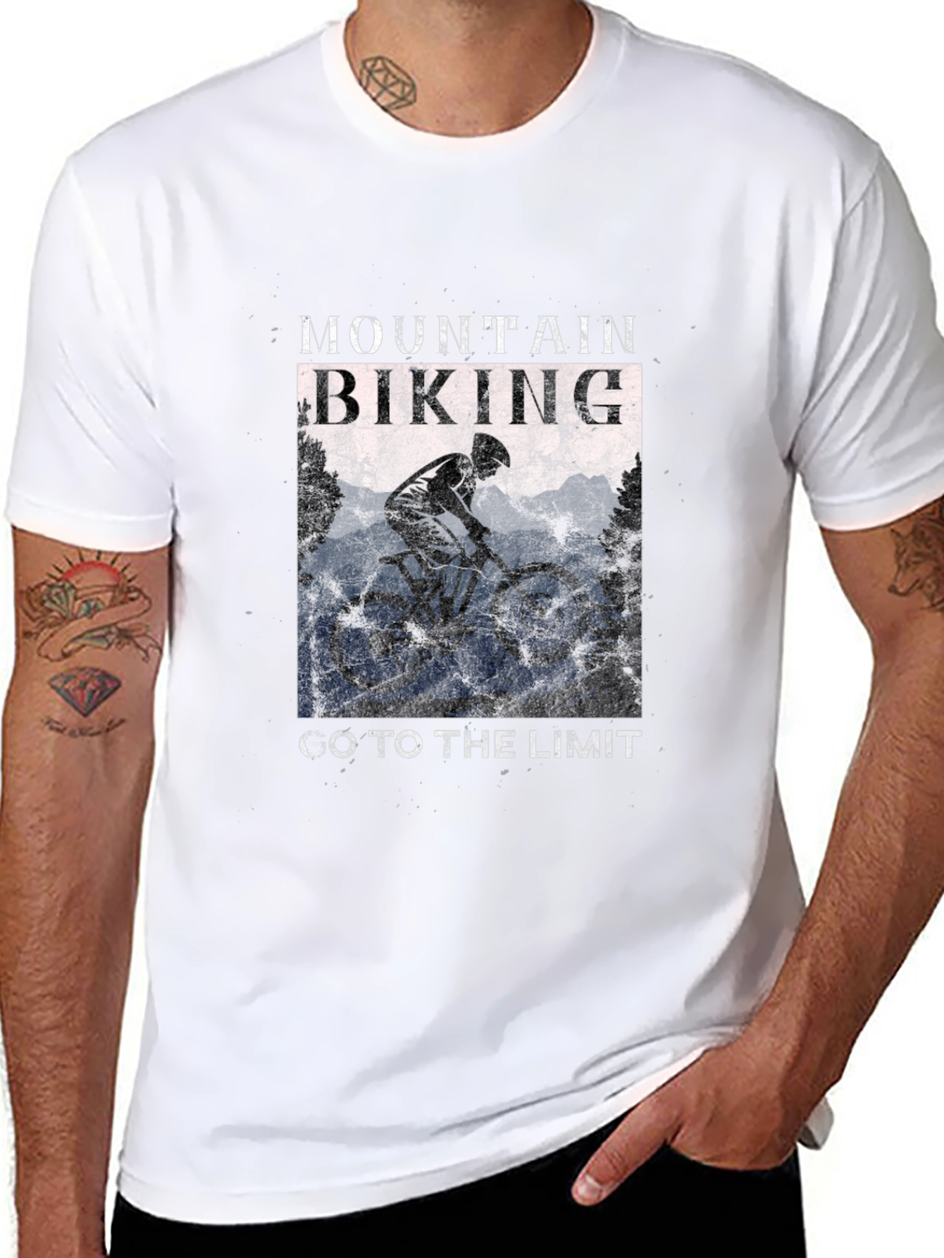 Mountain Biking Graphic Tee - Go To The Limit!