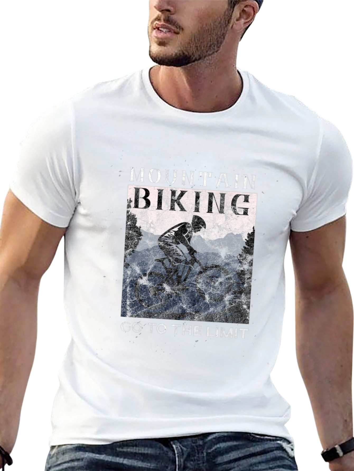 Mountain Biking Graphic Tee - Go To The Limit!