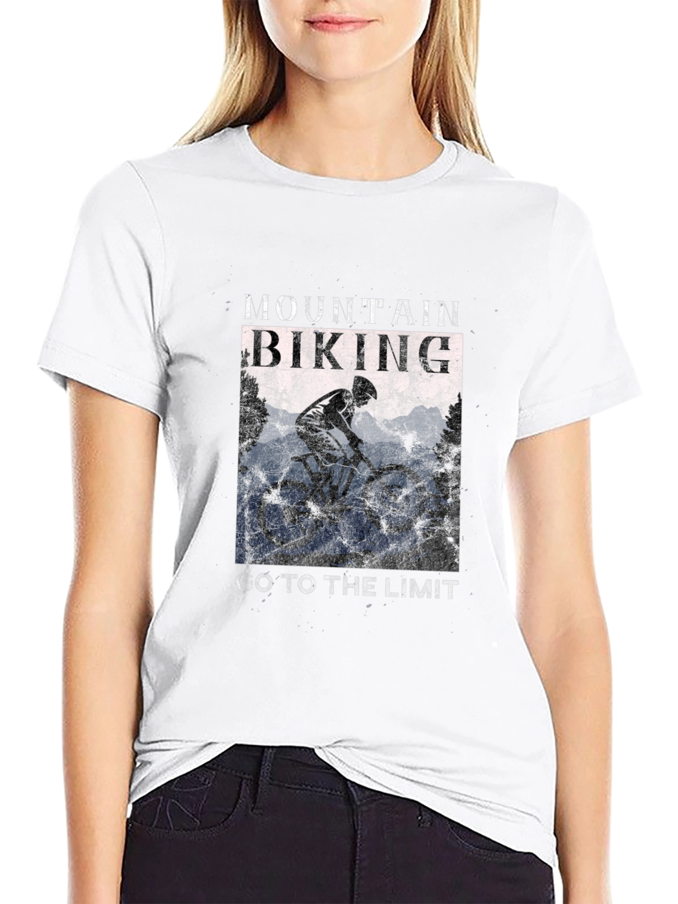 Mountain Biking Graphic Tee - Go To The Limit!