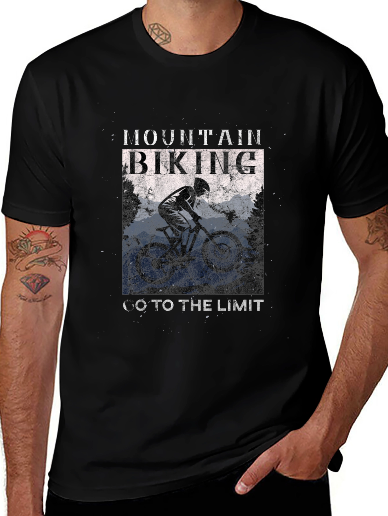 Mountain Biking Graphic Tee - Go To The Limit!