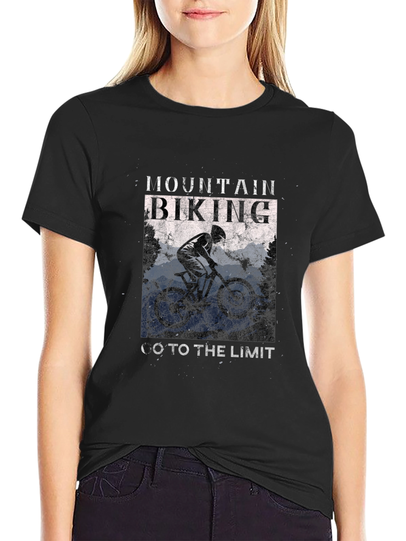 Mountain Biking Graphic Tee - Go To The Limit!