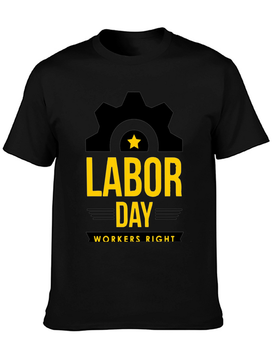 Labor Day Workers Right Graphic Tee - Black