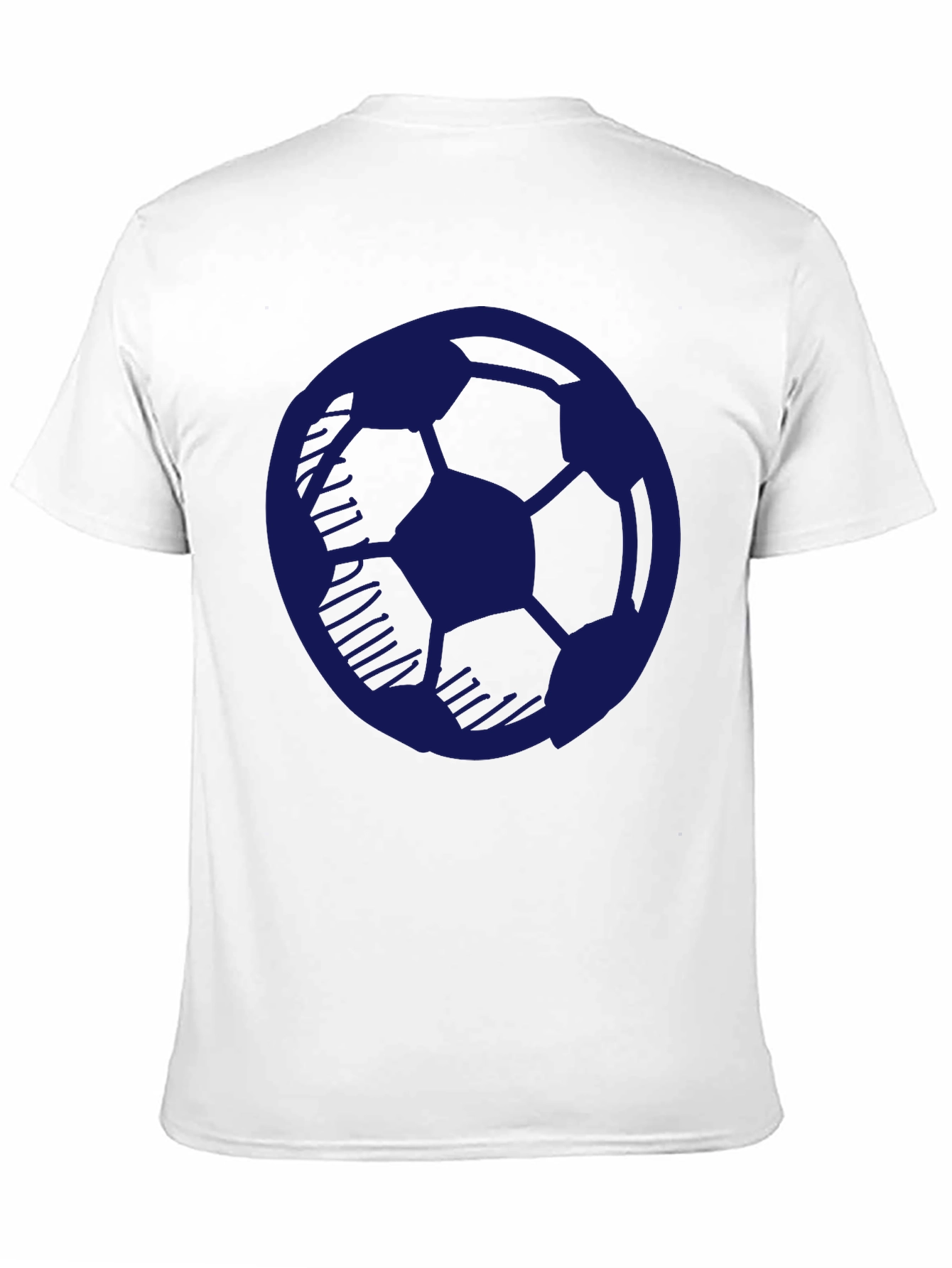 Soccer Ball Graphic Tee - Casual Mens Black T-Shirt