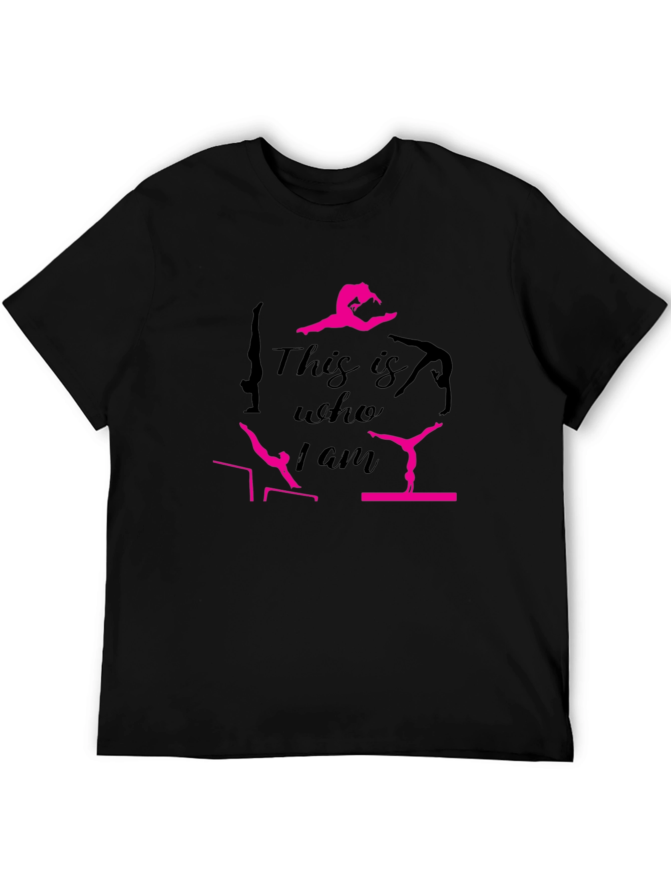 Gymnastics This is Who I Am Black T-Shirt