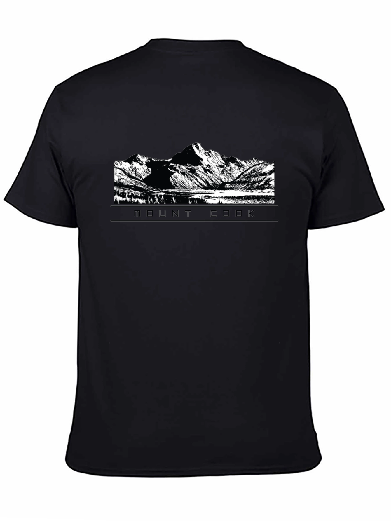 Mount Cook Graphic Tee - Black