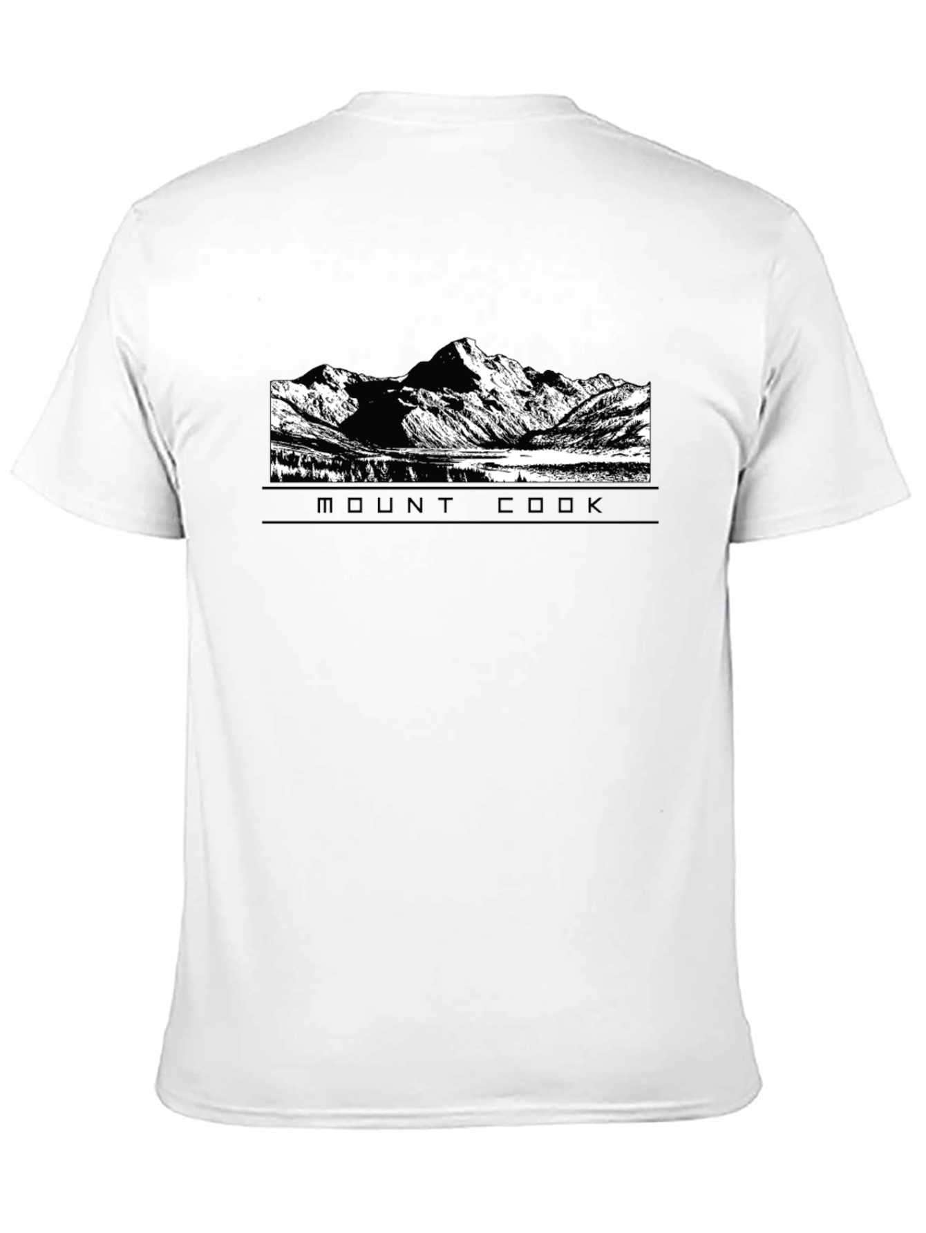 Mount Cook Graphic Tee - Black