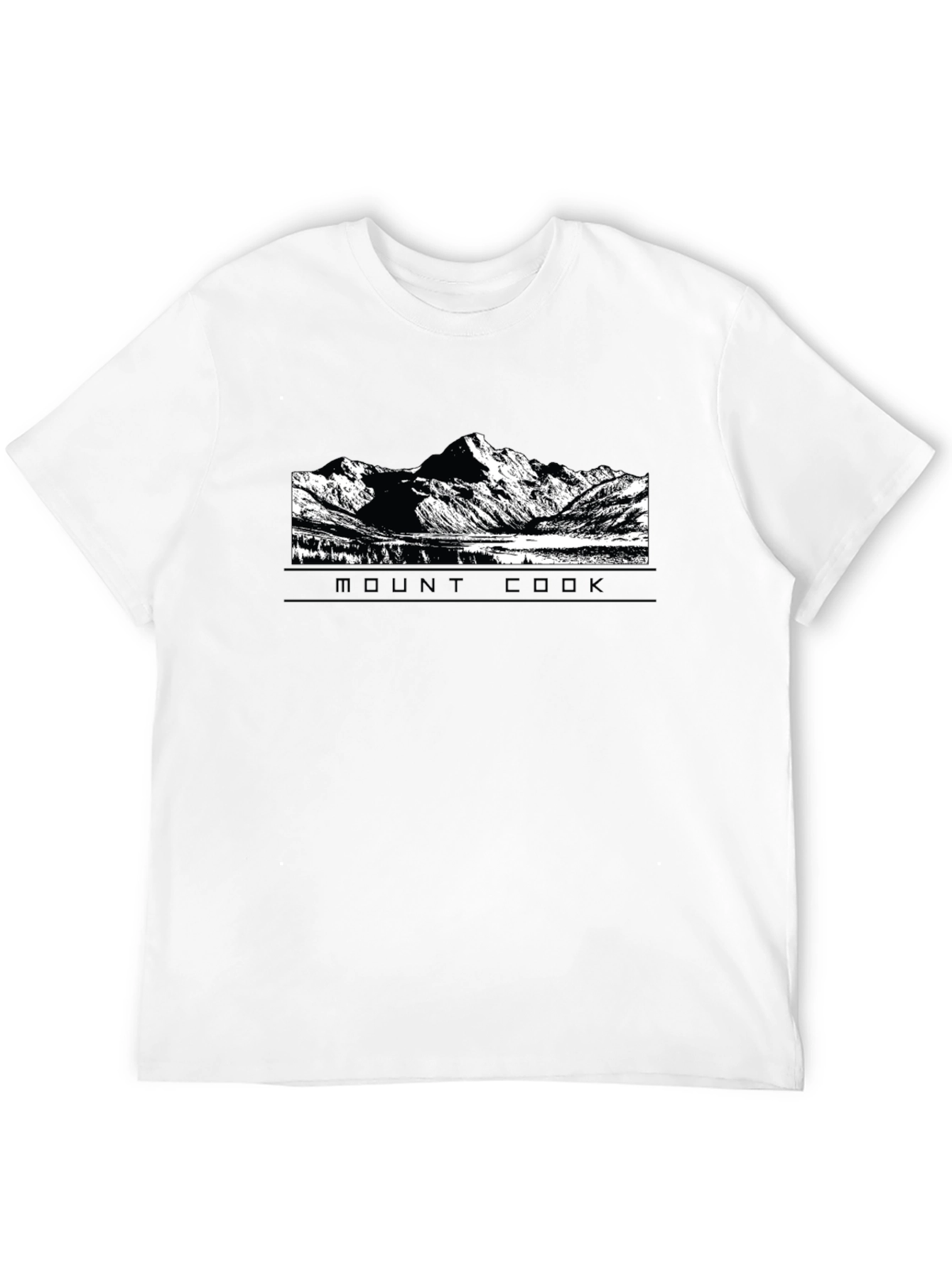 Mount Cook Graphic Tee - Black