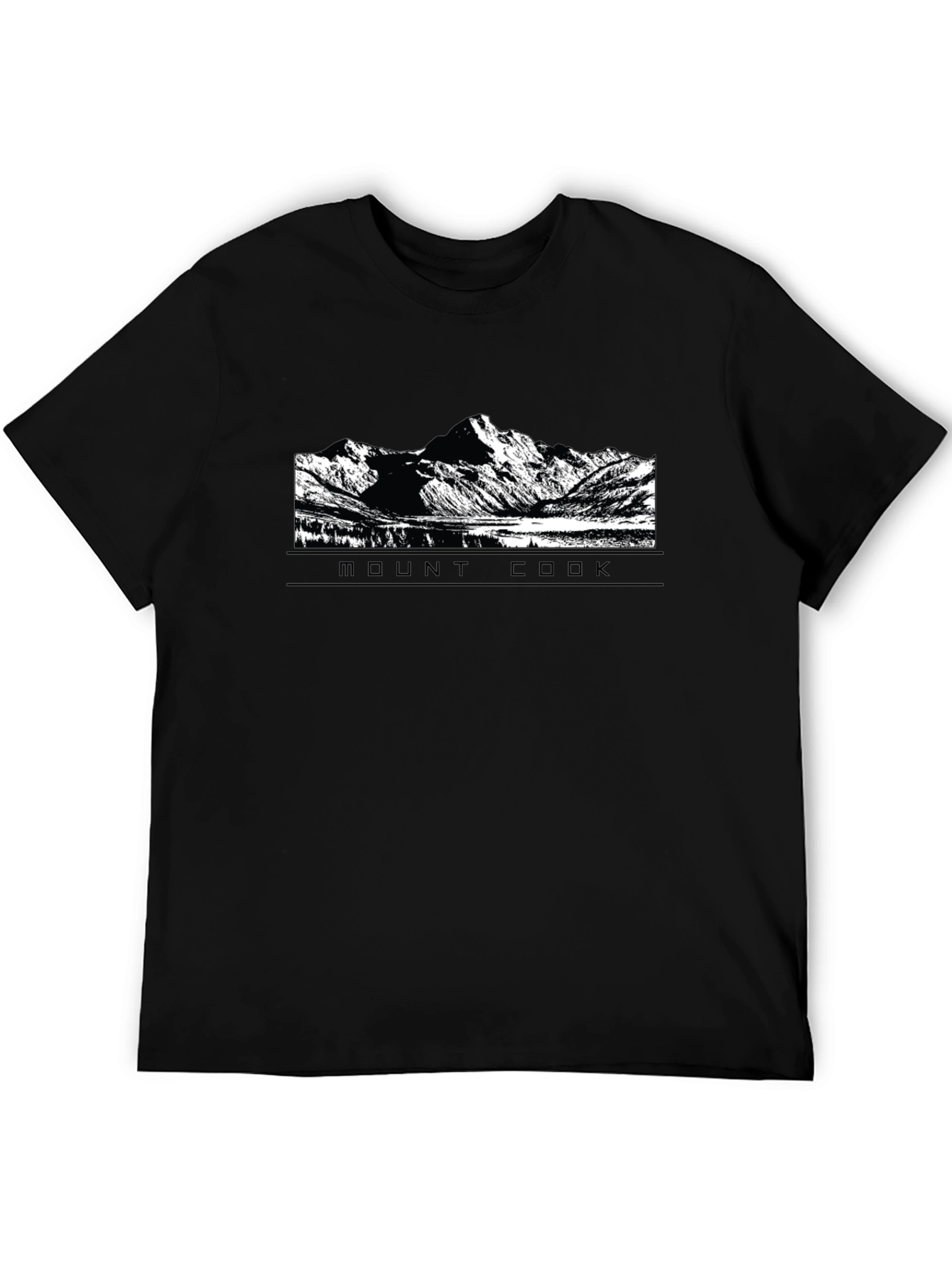Mount Cook Graphic Tee - Black