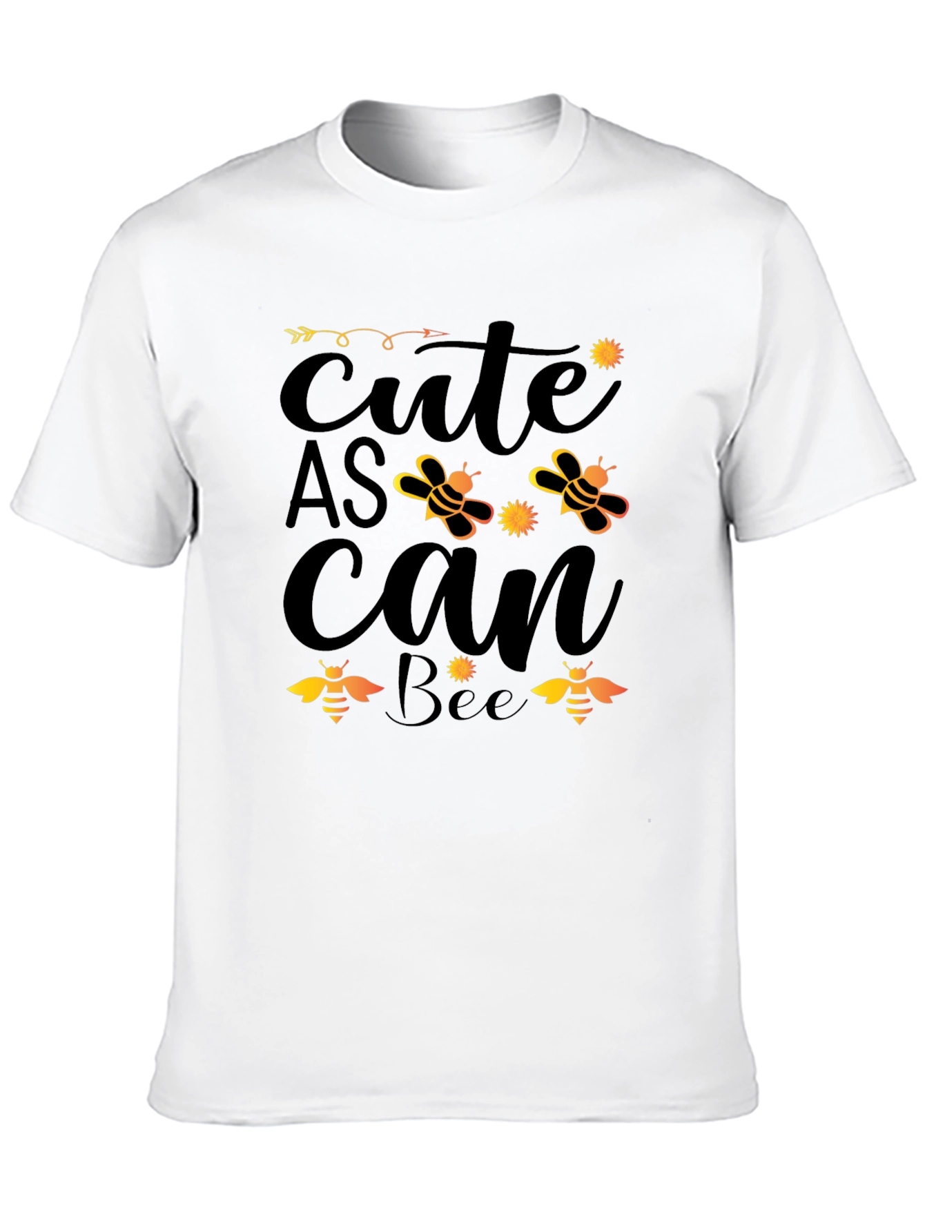 Cute As Can Bee Graphic T-Shirt - Black