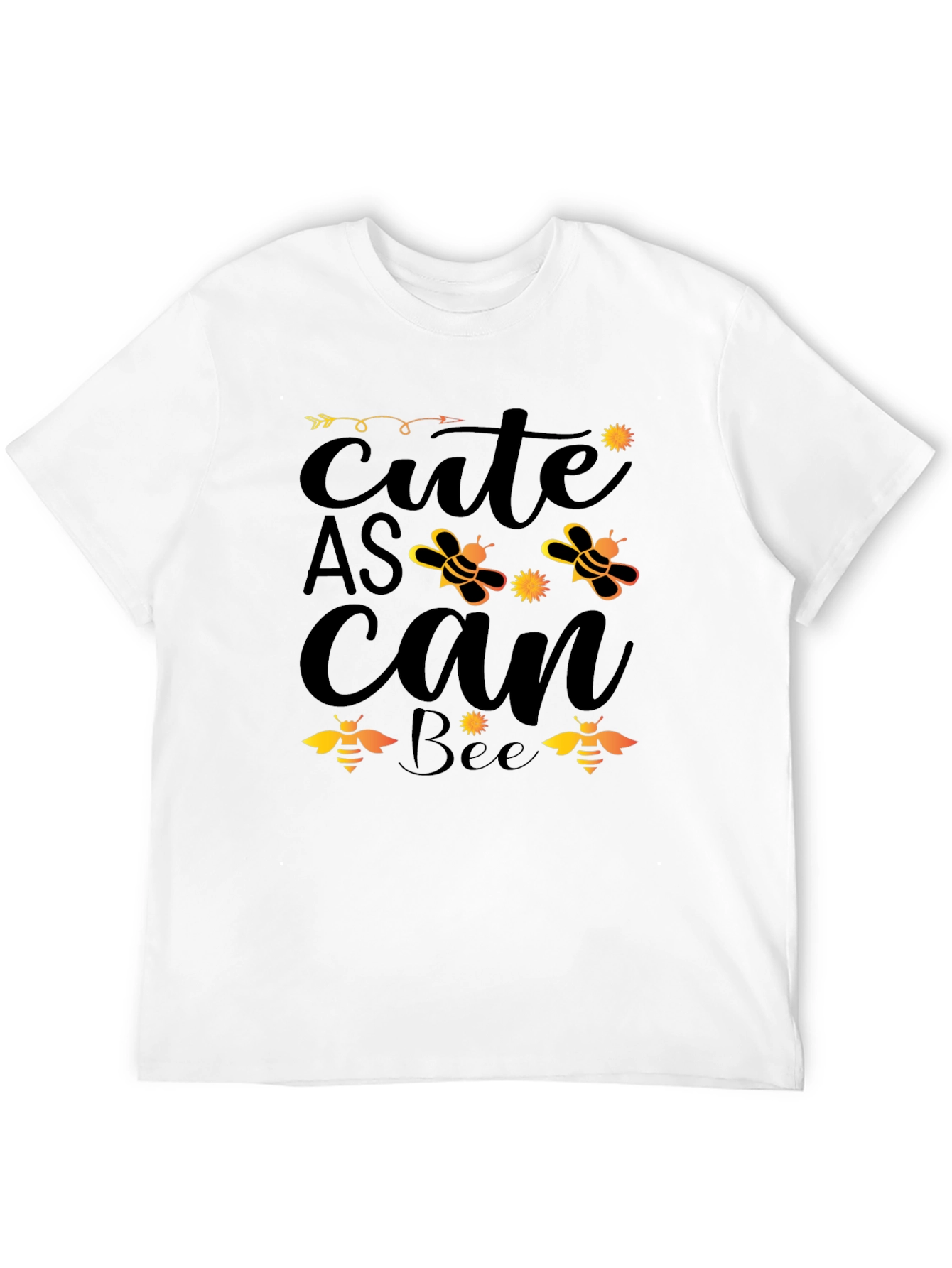Cute As Can Bee Graphic T-Shirt - Black