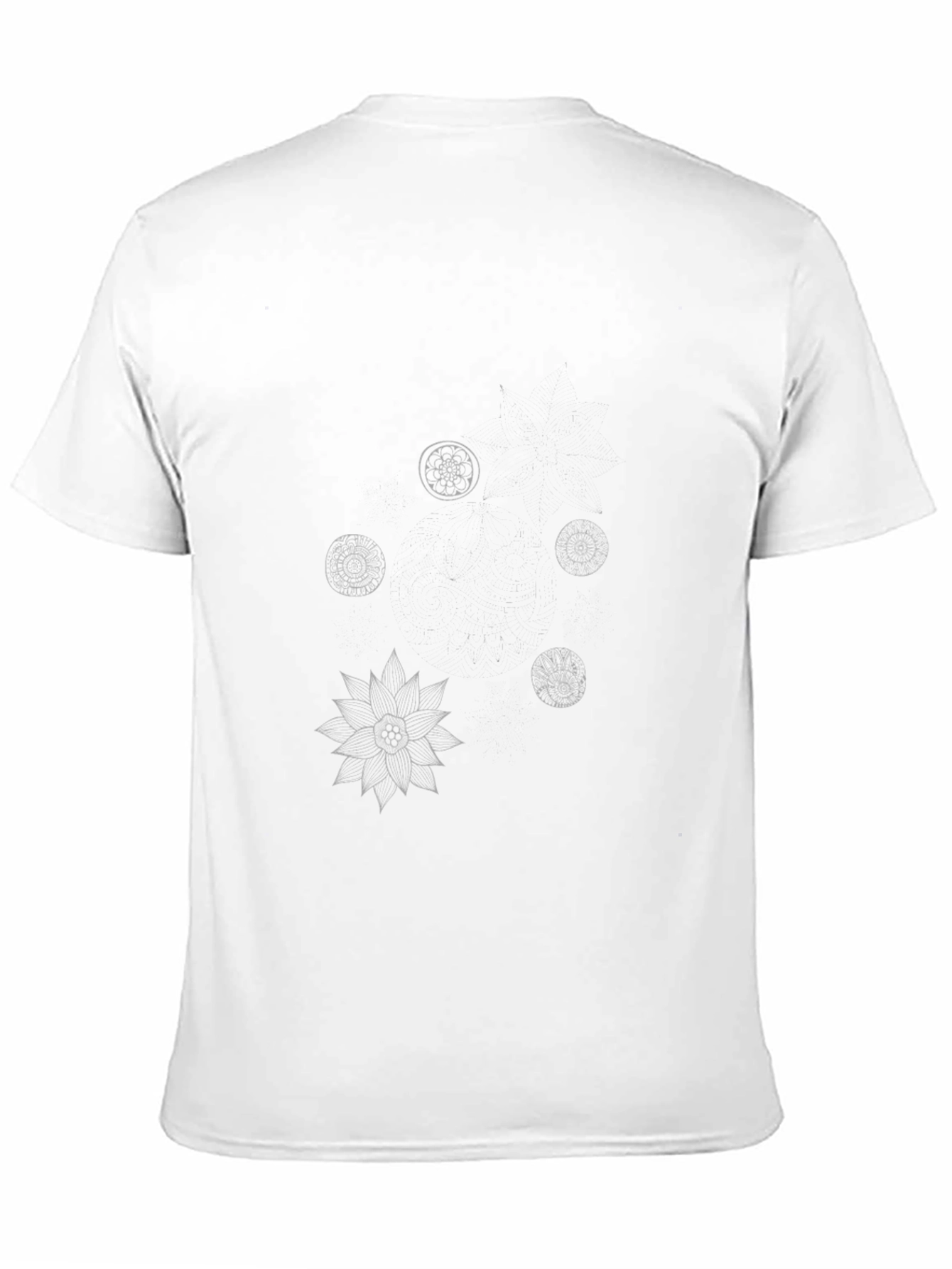 Geometric Print Black T-Shirt