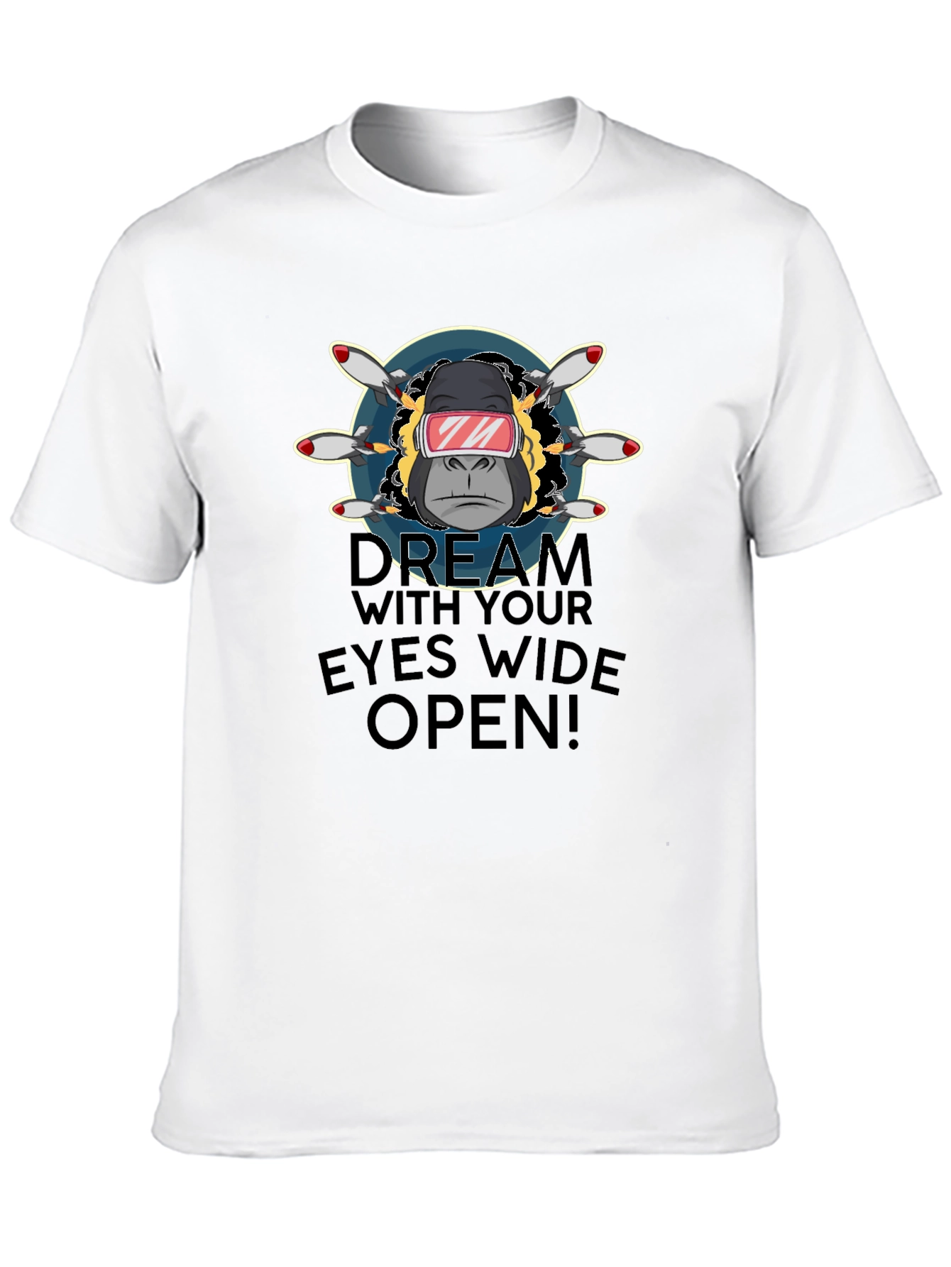 Dream with Eyes Open Black T-Shirt