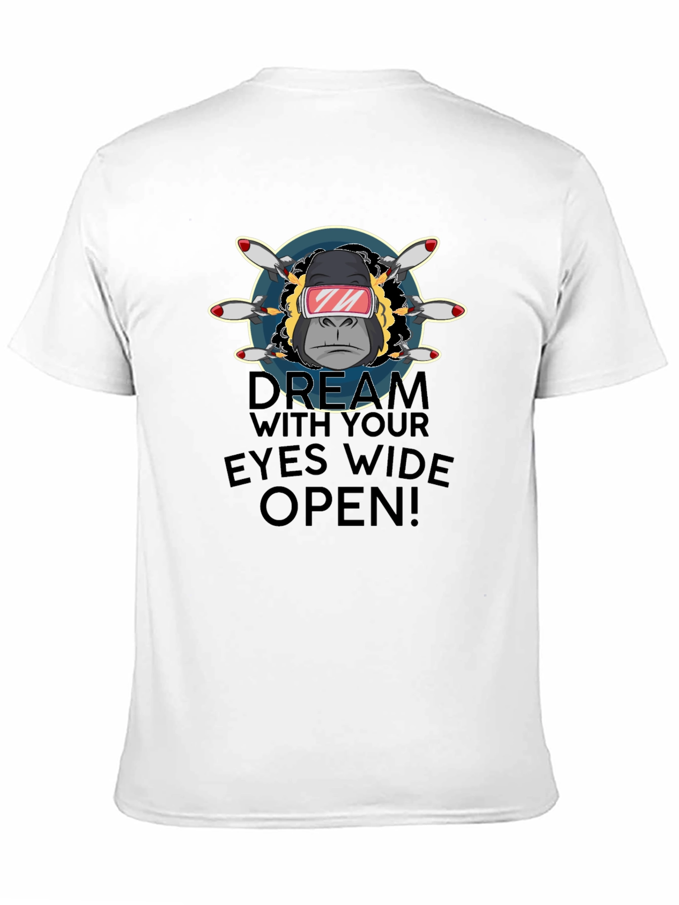 Dream with Eyes Open Black T-Shirt