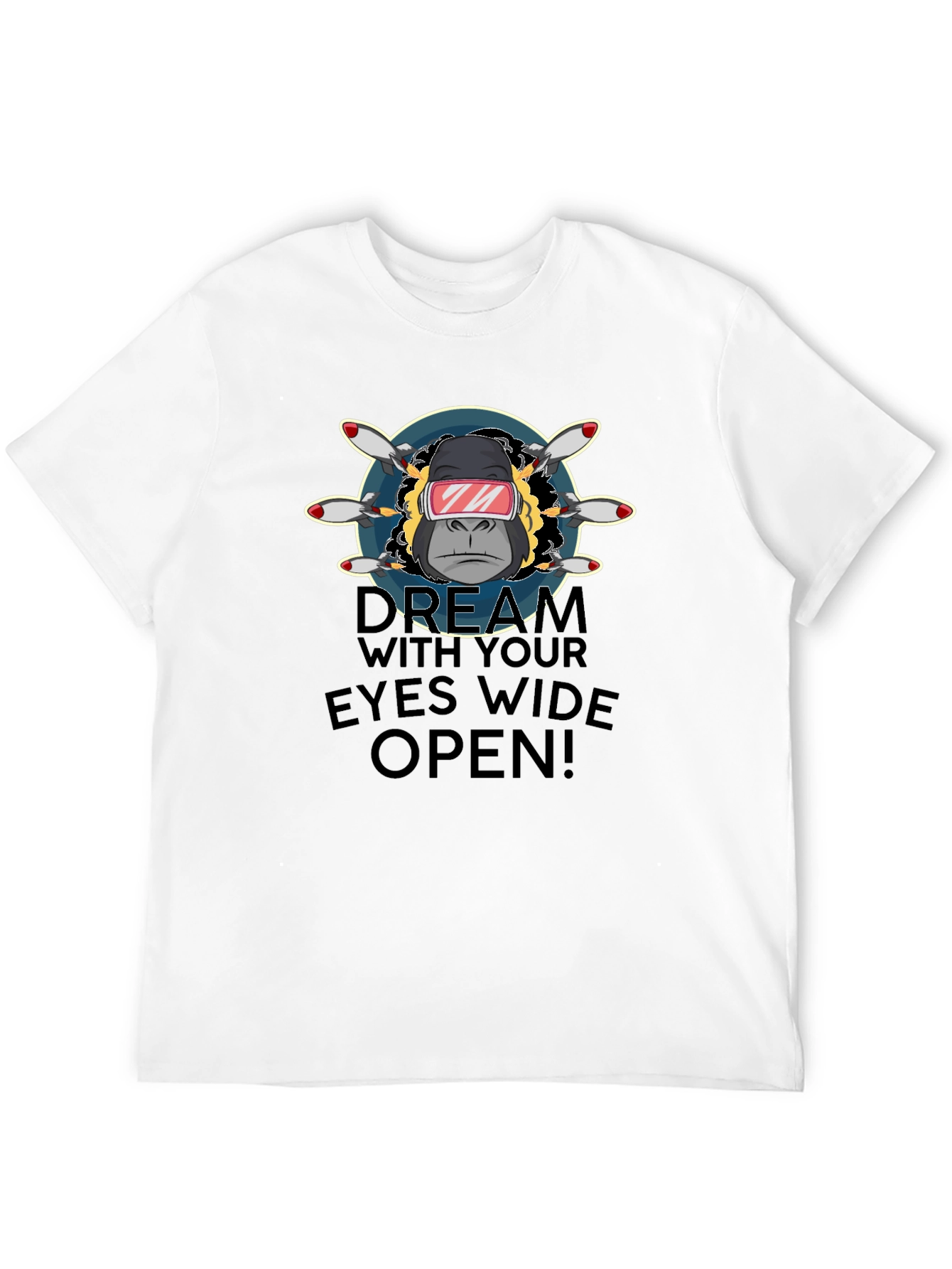 Dream with Eyes Open Black T-Shirt