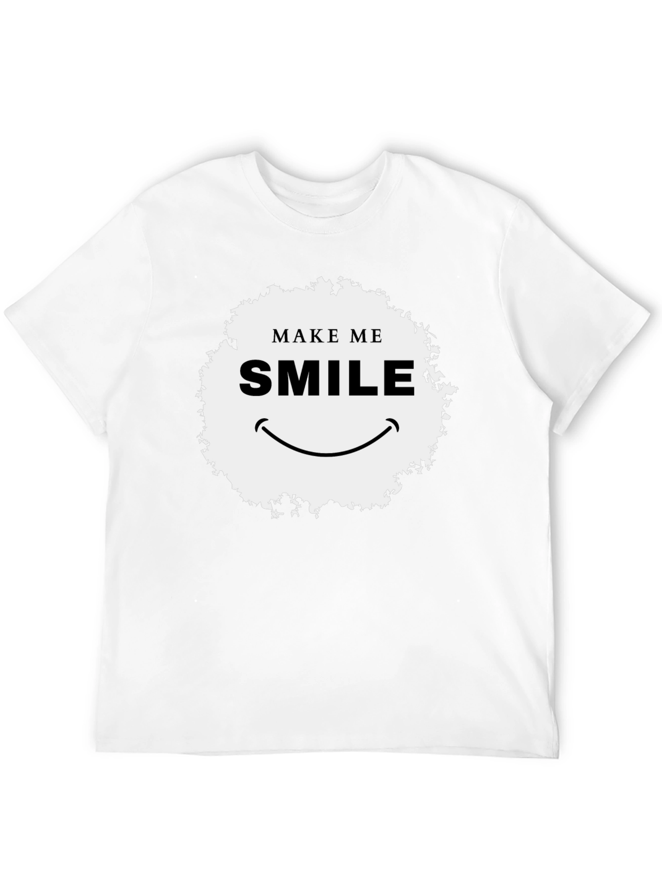 Make Me Smile Graphic T-Shirt - Black Classic Fit