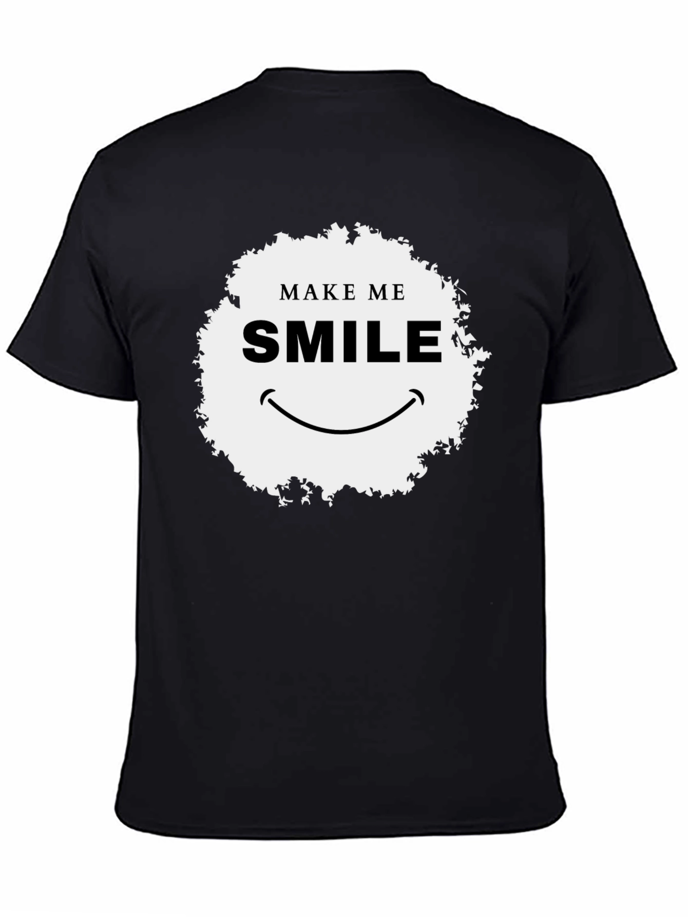 Make Me Smile Graphic T-Shirt - Black Classic Fit