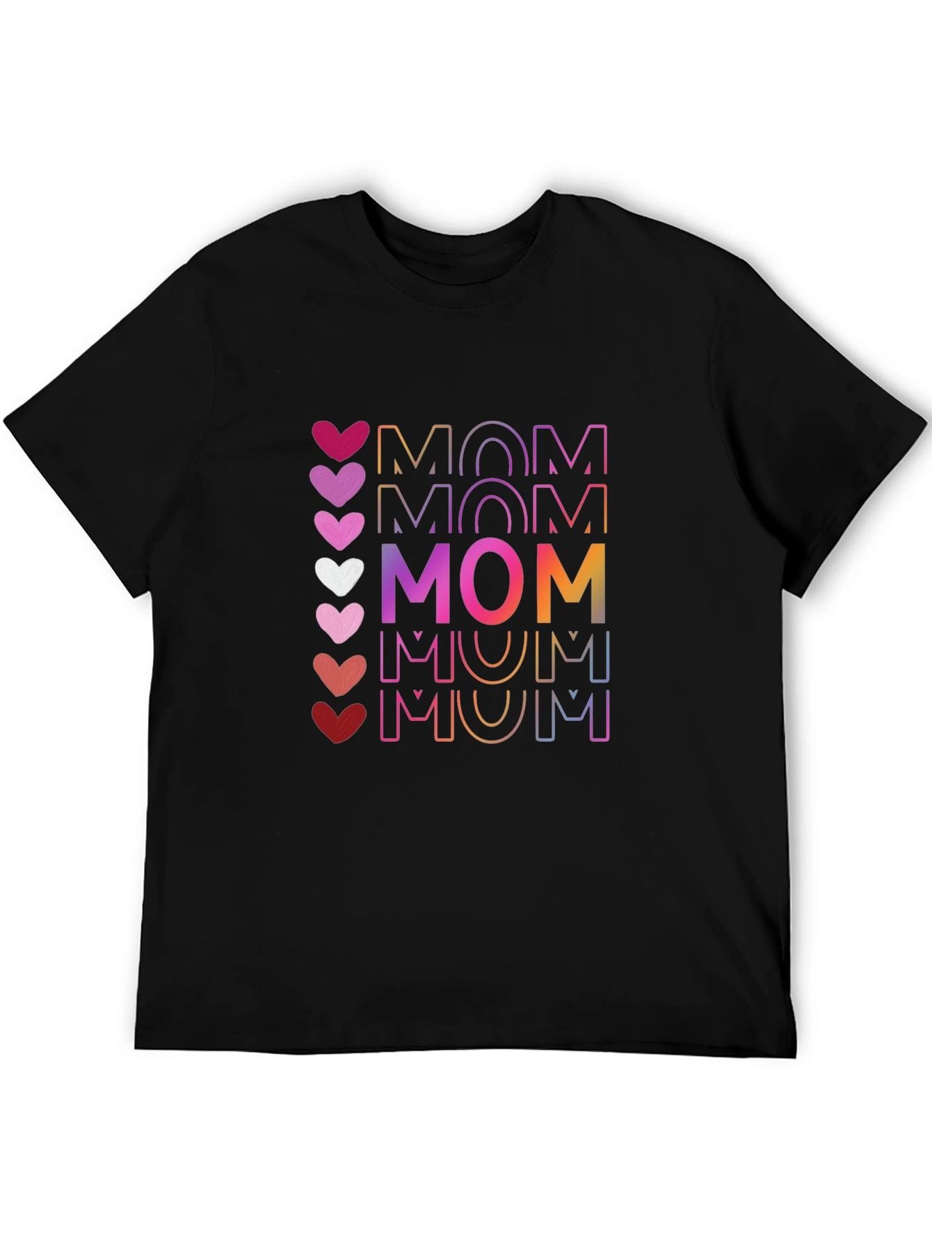 Mom Heart Graphic Tee - Stylish Mothers Day T-Shirt