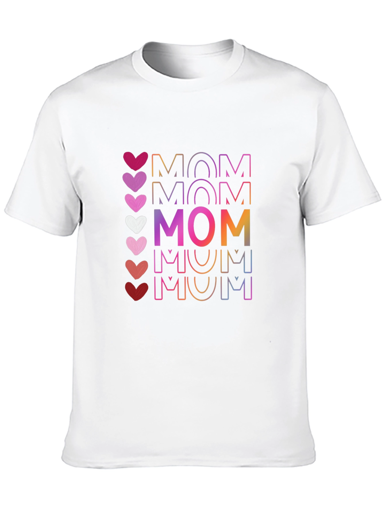 Mom Heart Graphic Tee - Stylish Mothers Day T-Shirt