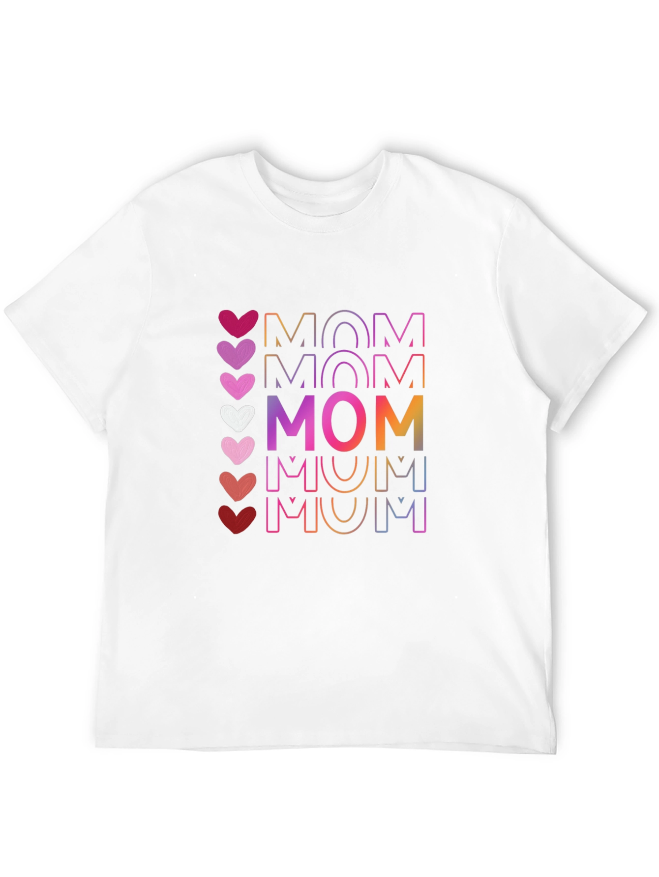 Mom Heart Graphic Tee - Stylish Mothers Day T-Shirt