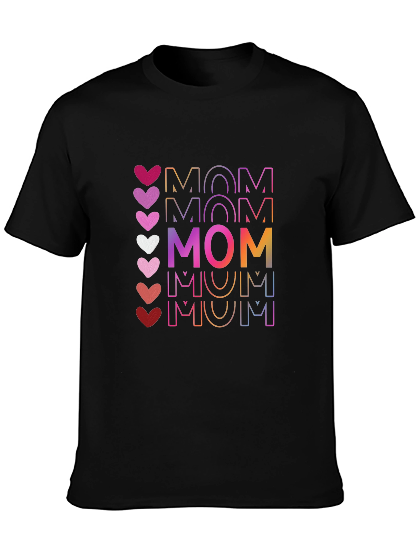 Mom Heart Graphic Tee - Stylish Mothers Day T-Shirt