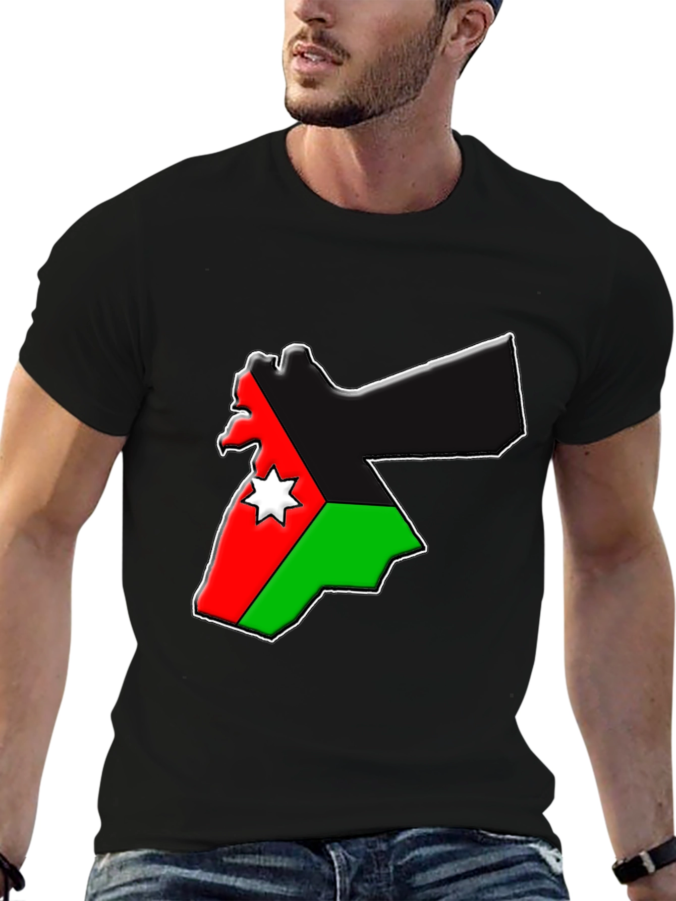 Jordan Flag Map Graphic T-Shirt
