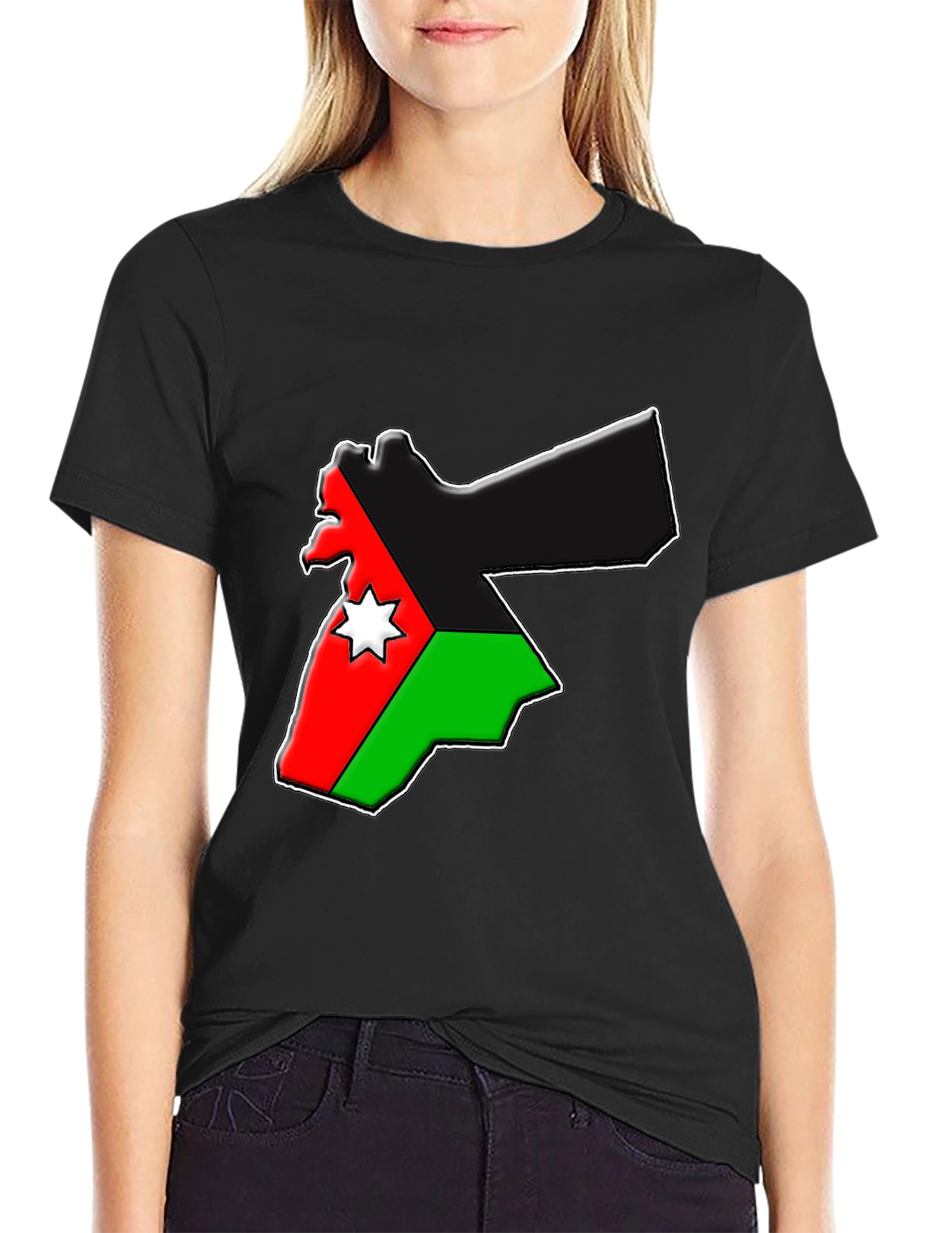 Jordan Flag Map Graphic T-Shirt