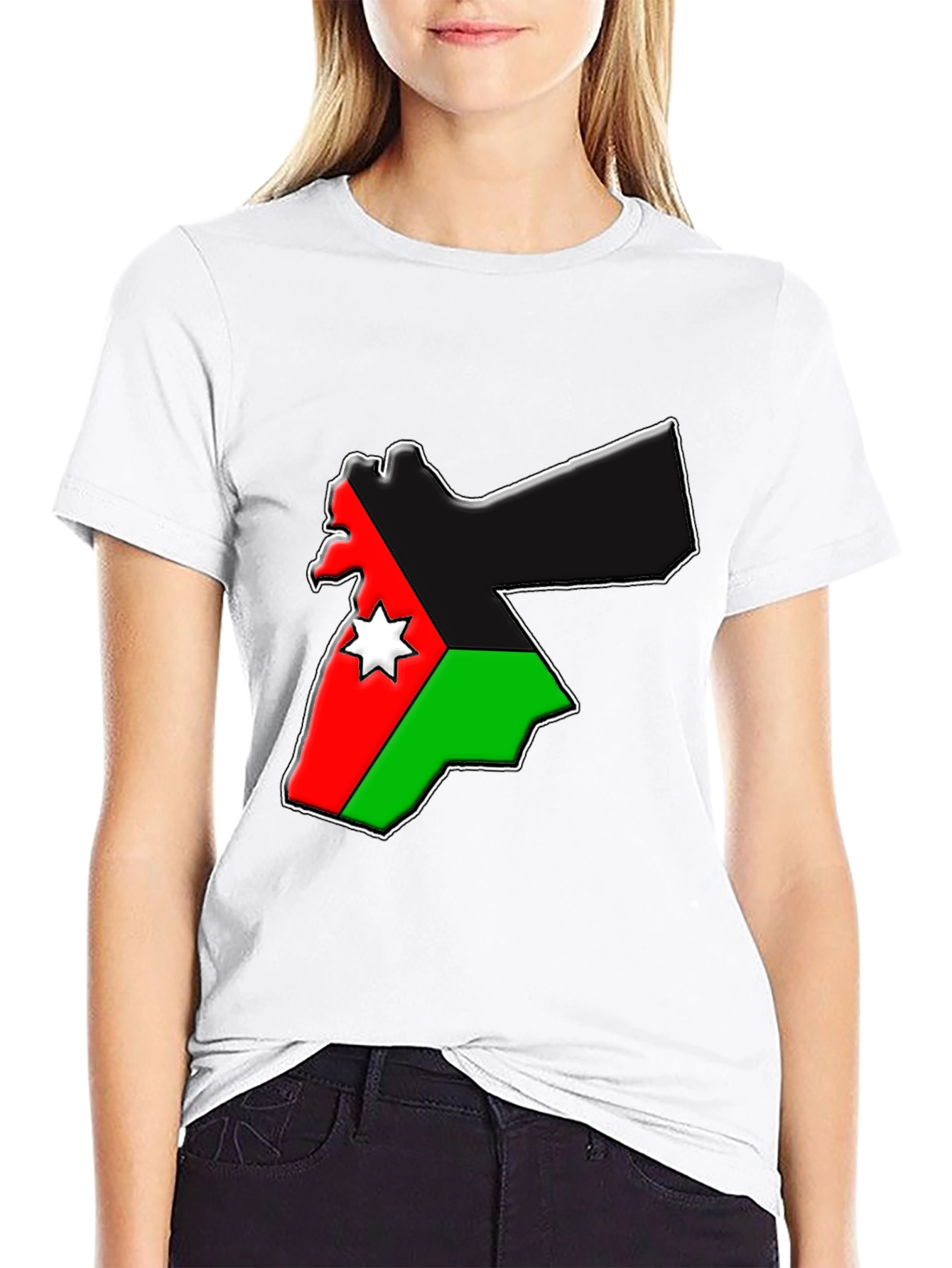 Jordan Flag Map Graphic T-Shirt