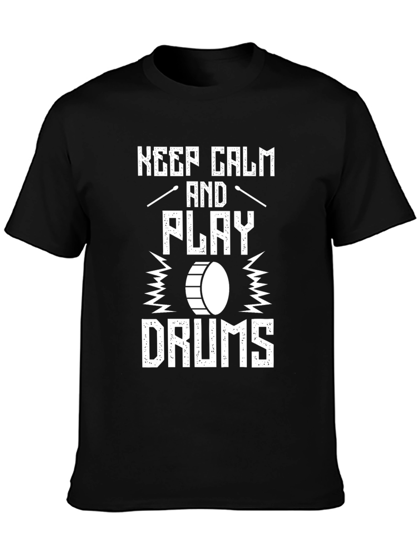 Keep Calm and Play Drums Graphic T-Shirt