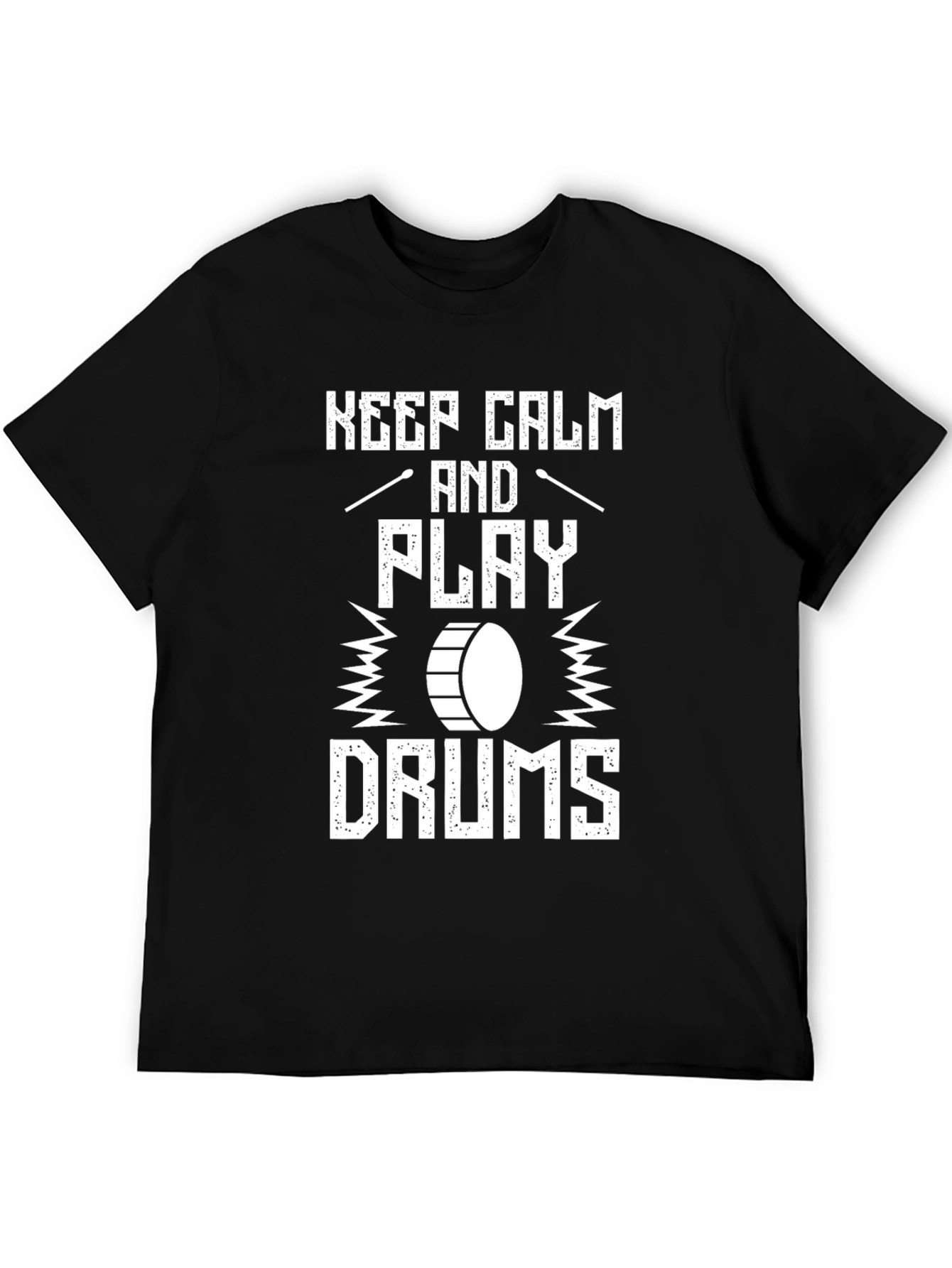 Keep Calm and Play Drums Graphic T-Shirt