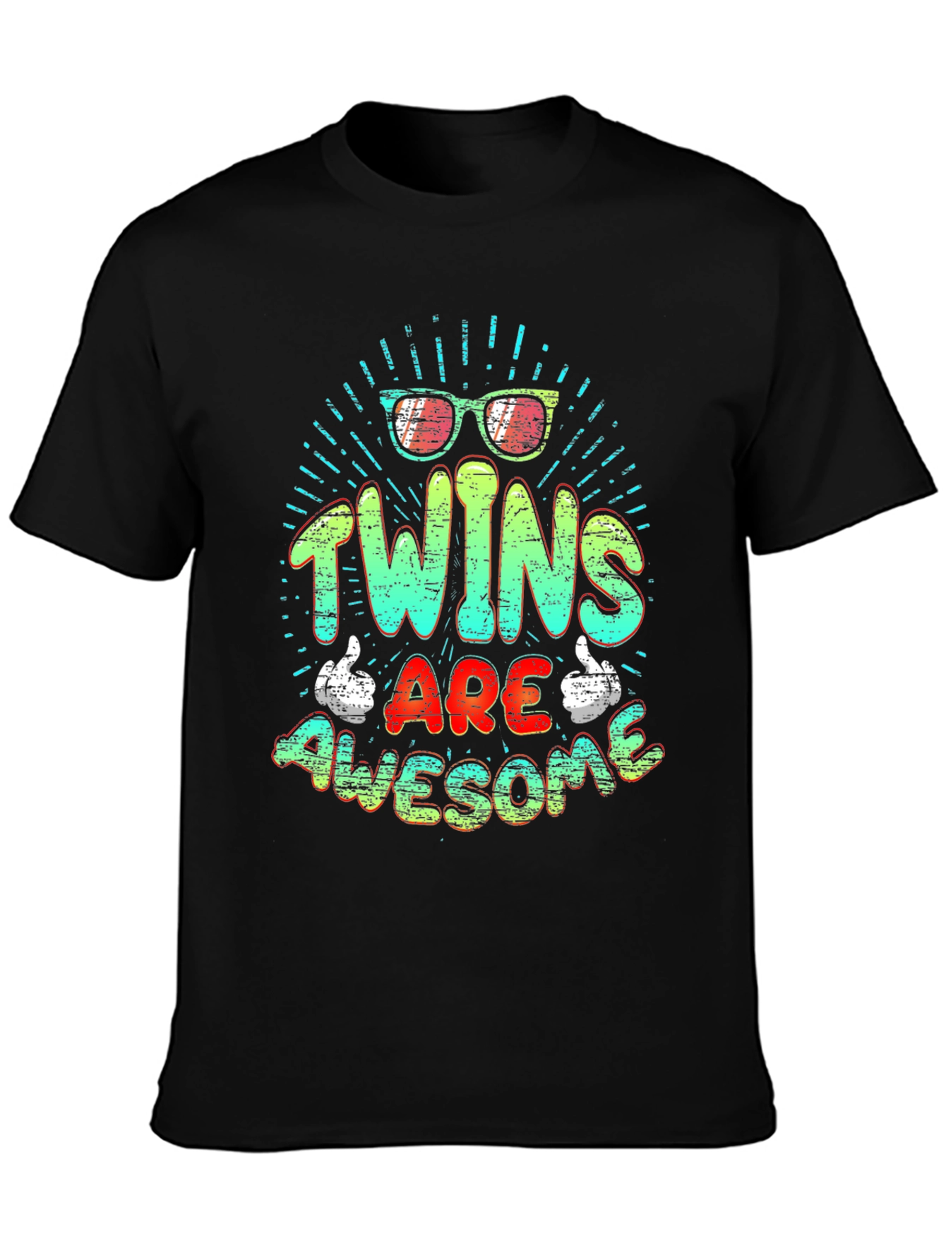 Twins Are Awesome Graphic T-Shirt
