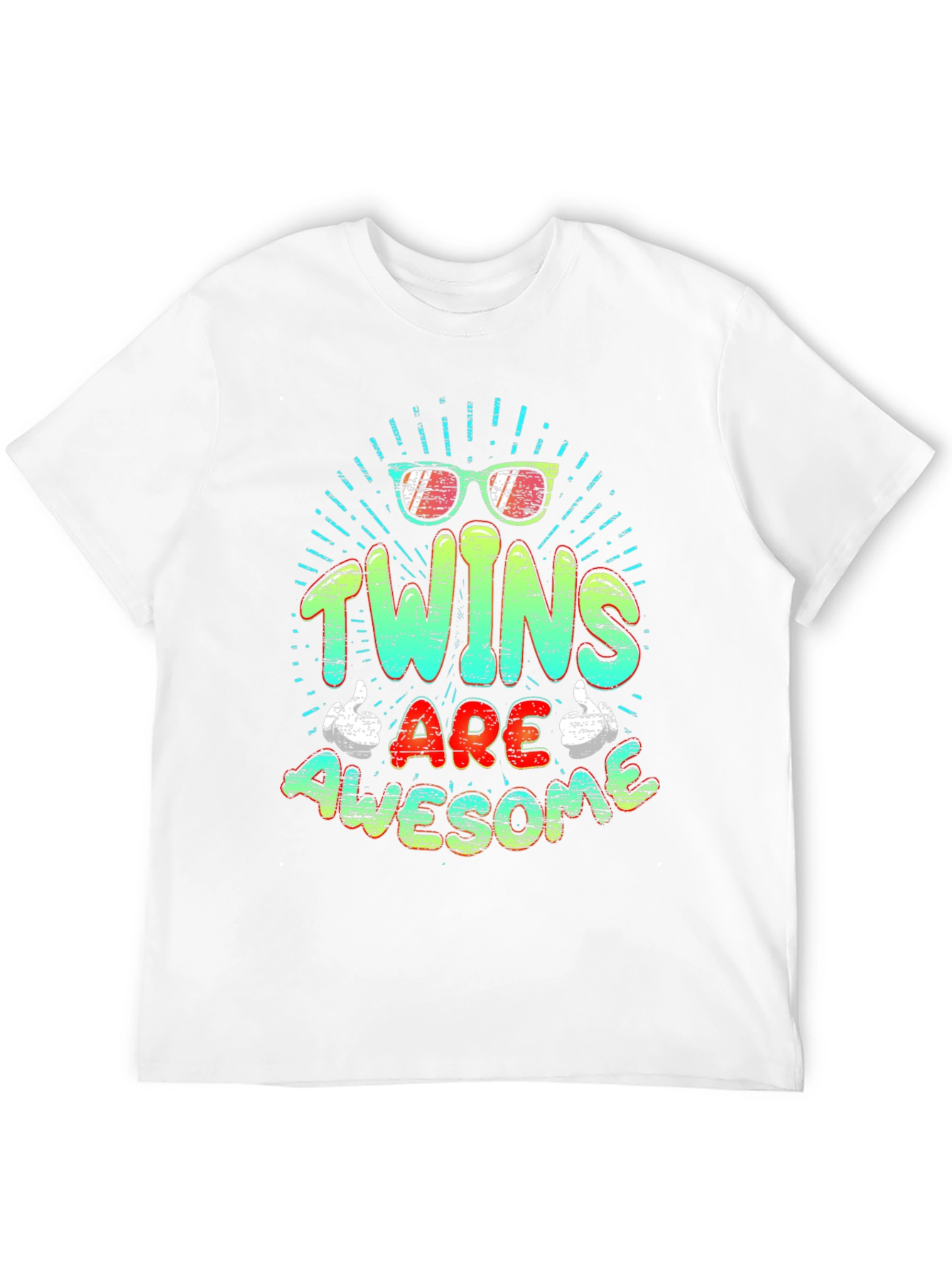 Twins Are Awesome Graphic T-Shirt
