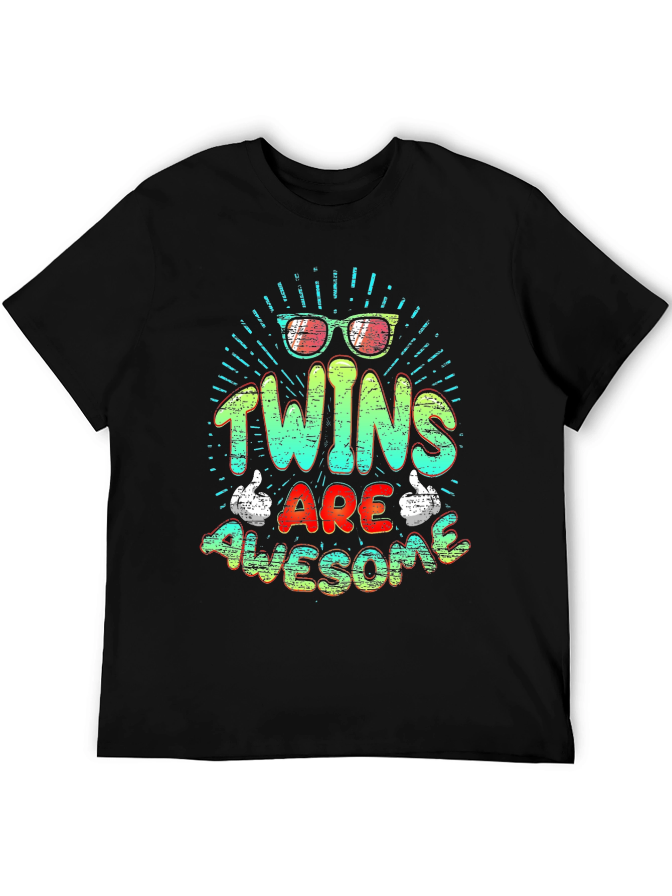 Twins Are Awesome Graphic T-Shirt