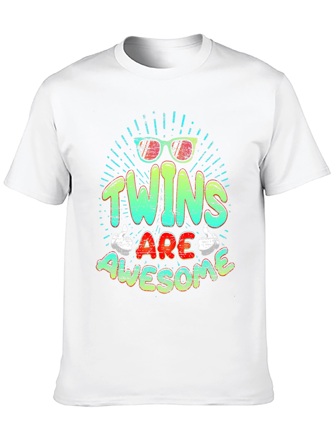 Twins Are Awesome Graphic T-Shirt