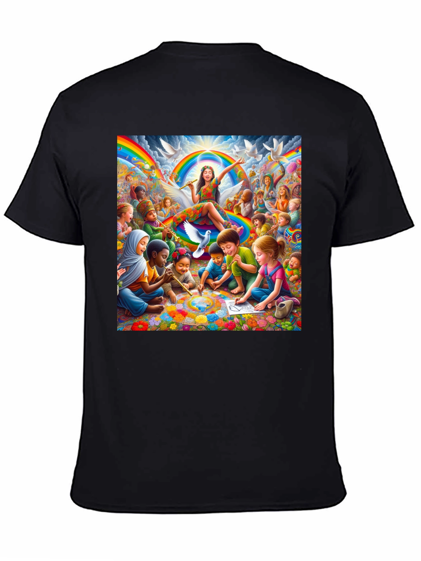 Rainbow Peace T-Shirt - Art & Unity Design