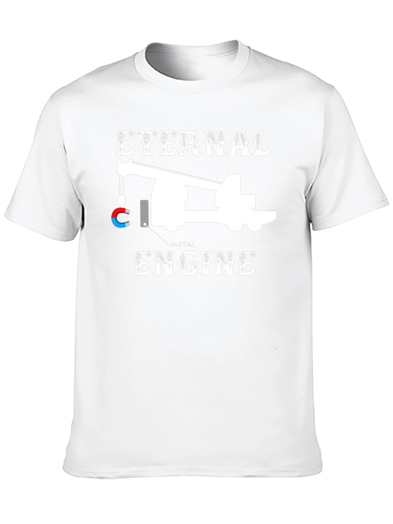 Eternal Metal Engine T-Shirt: Perpetual Motion Design