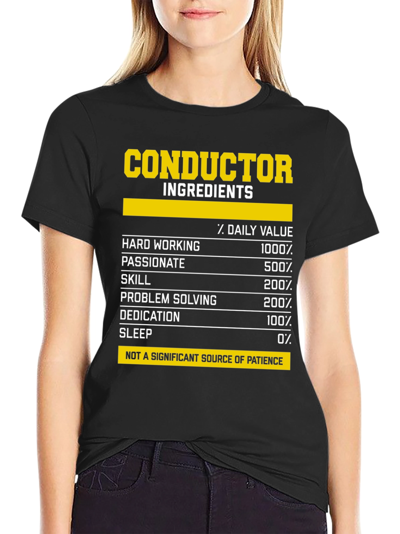 Conductor Ingredients Daily Value T-Shirt