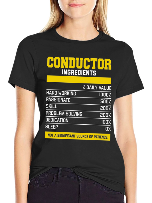 Conductor Ingredients Daily Value T-Shirt