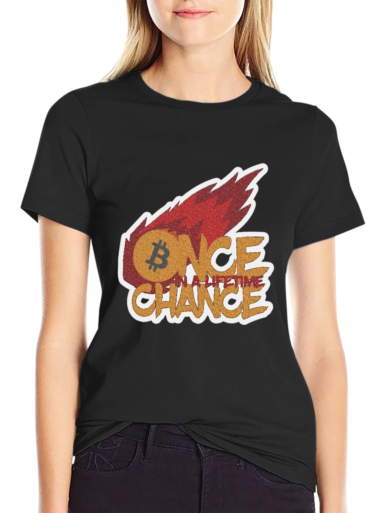 Bitcoin Once In A Lifetime Chance Graphic Tee