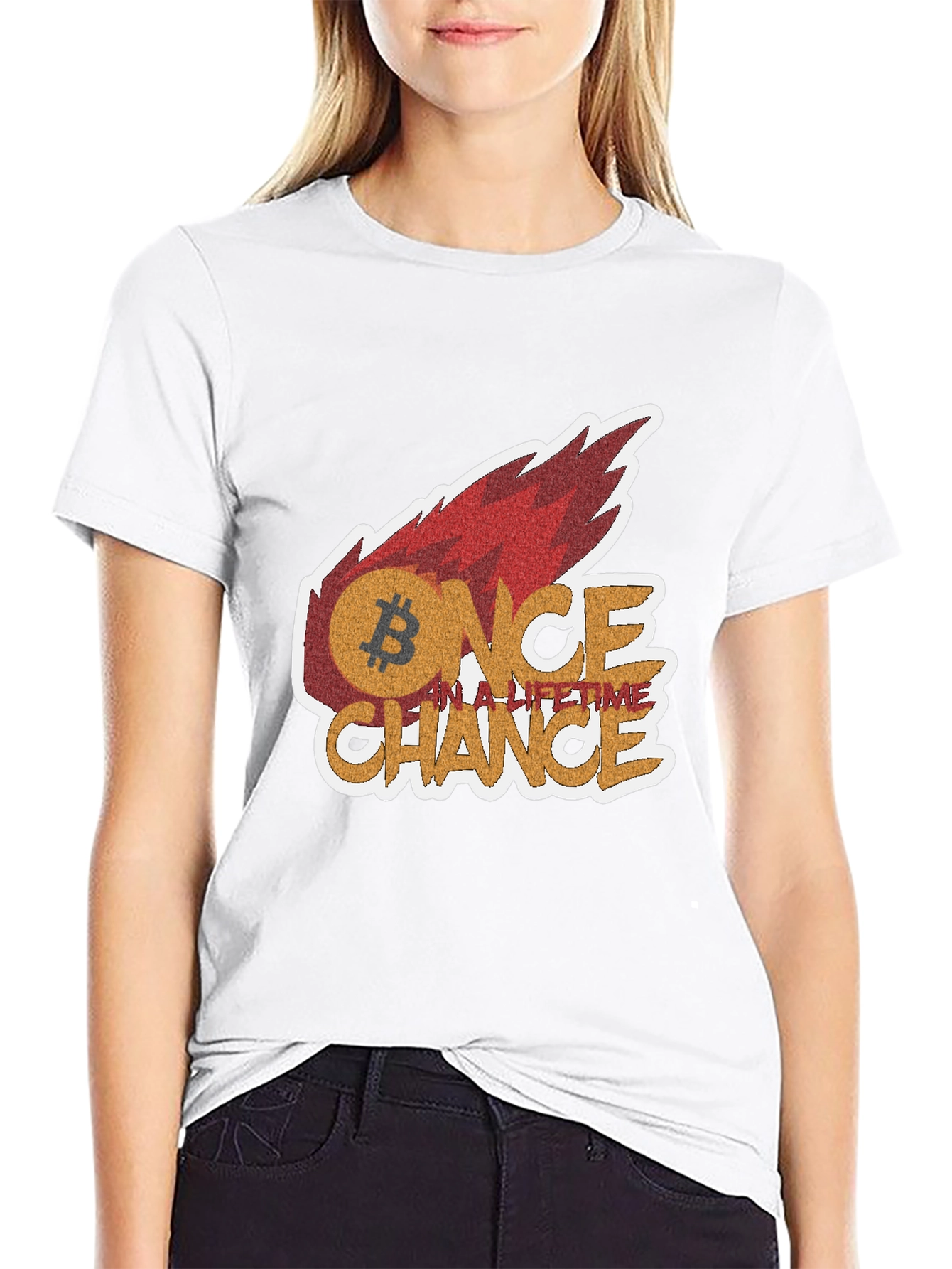 Bitcoin Once In A Lifetime Chance Graphic Tee