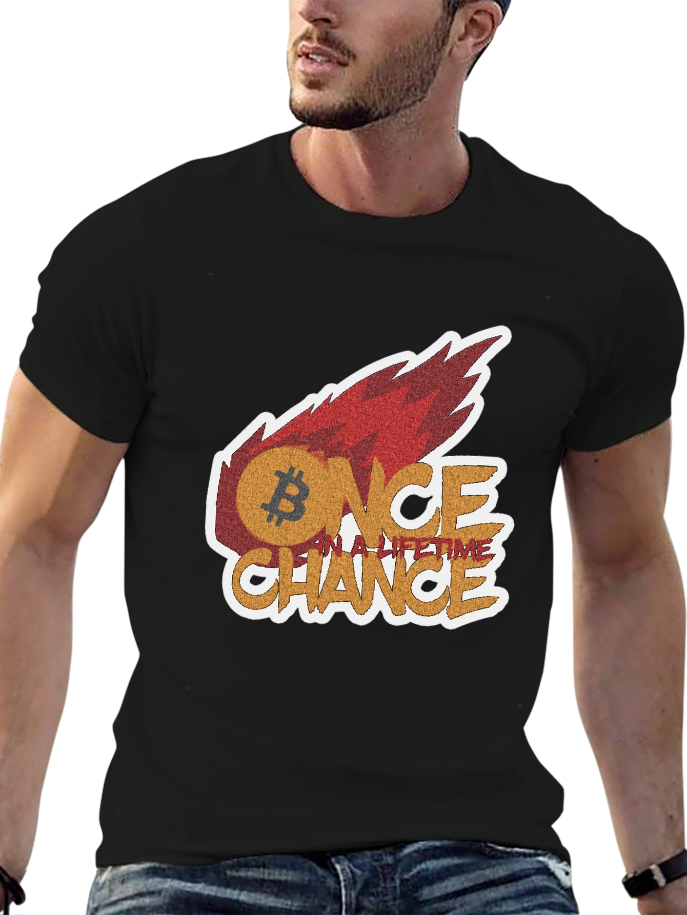 Bitcoin Once In A Lifetime Chance Graphic Tee