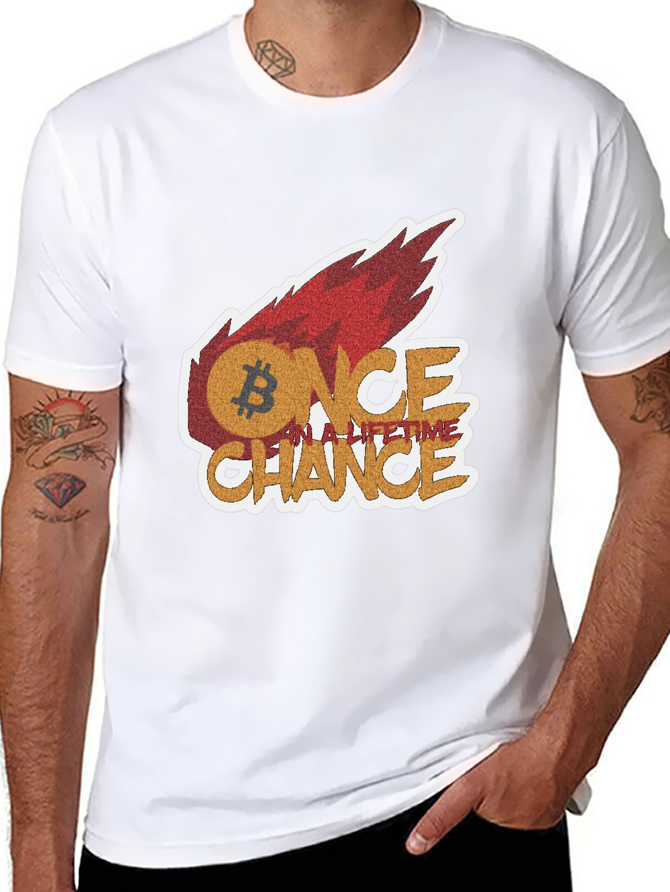 Bitcoin Once In A Lifetime Chance Graphic Tee