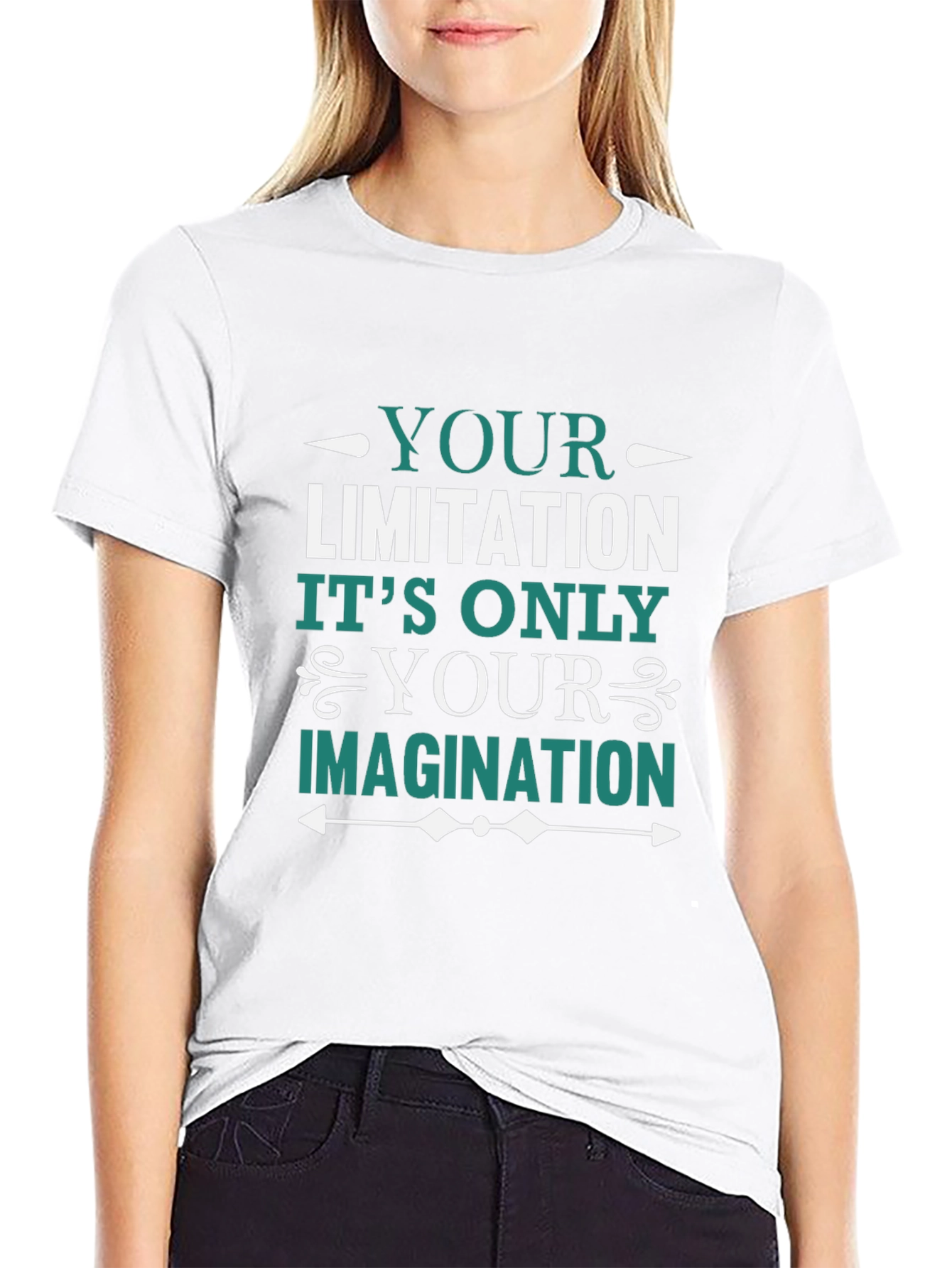 Motivational Graphic Tee - Imagination Quote