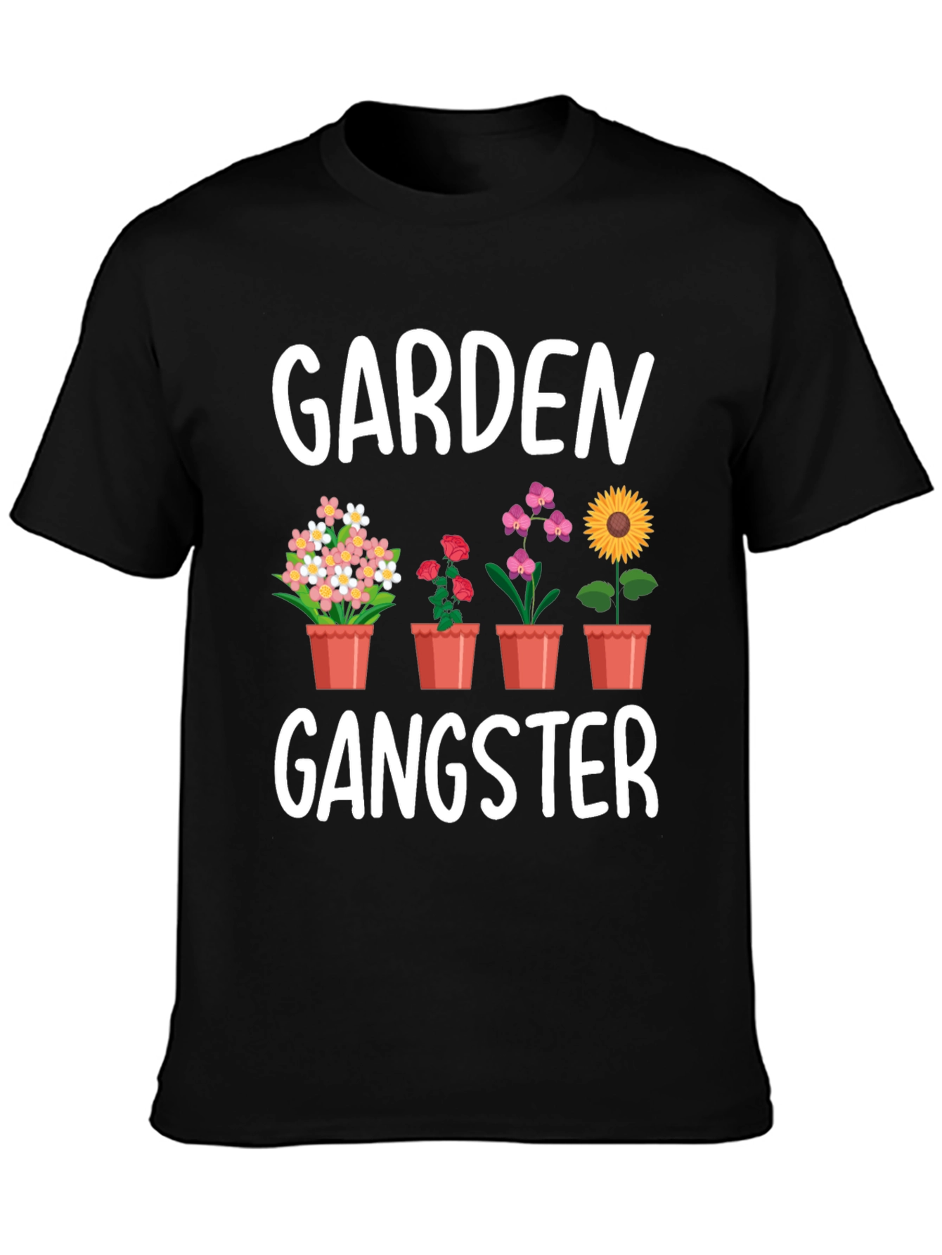 Garden Gangster Graphic Tee - Flower Lovers Shirt